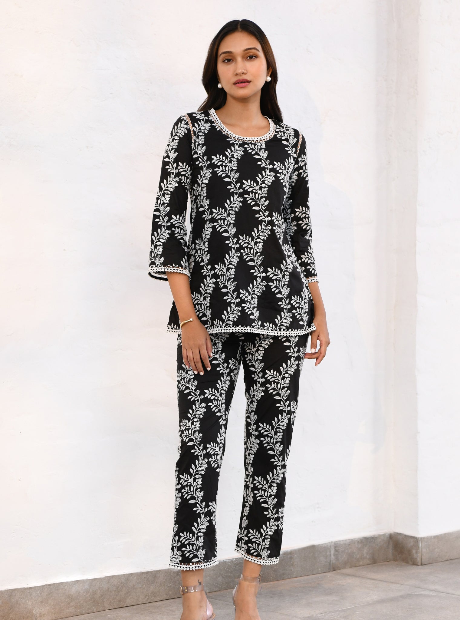 Milton Cotton Black Co-ord Set