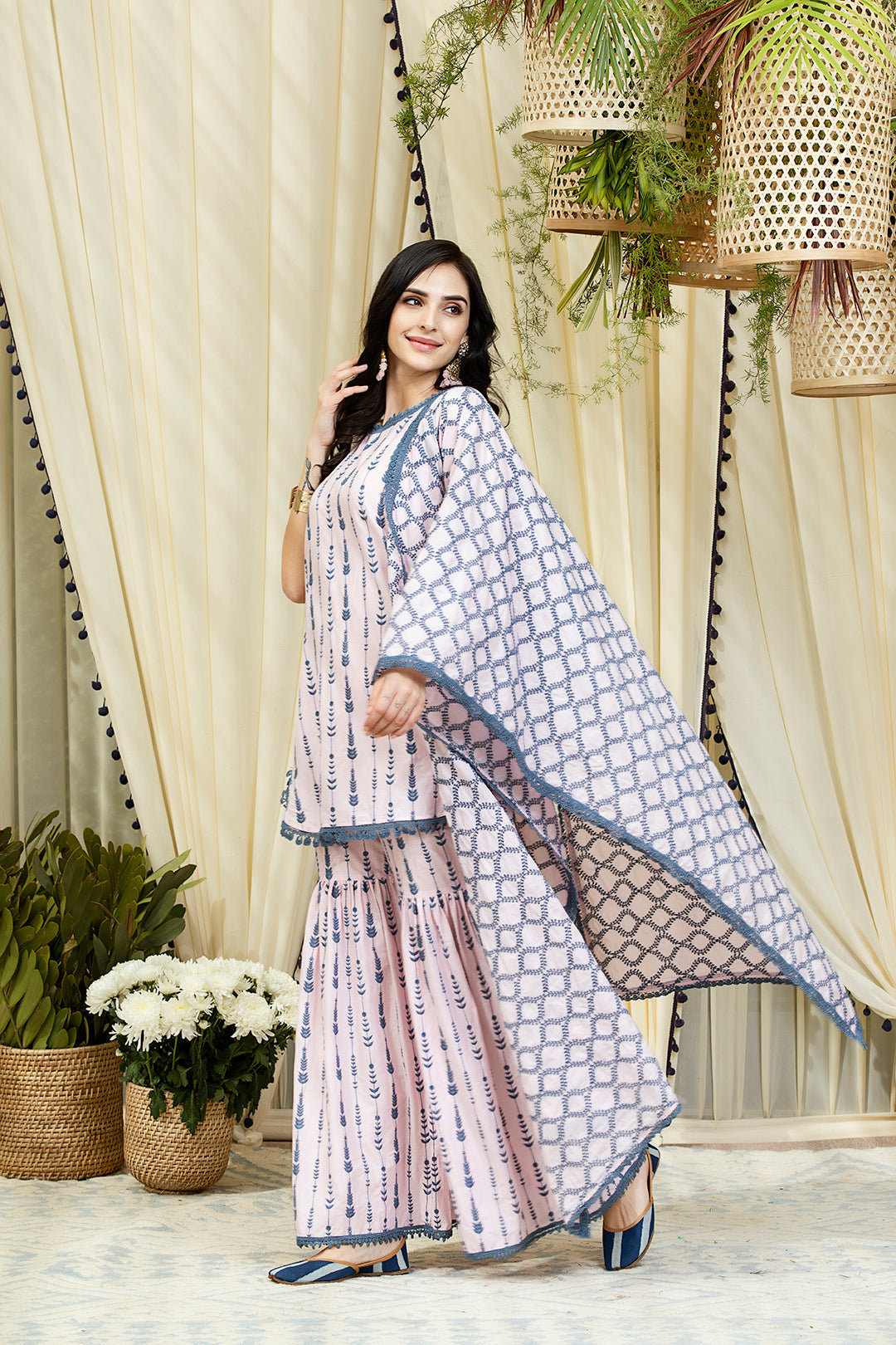 Mulmul Cotton Jaal Dupatta