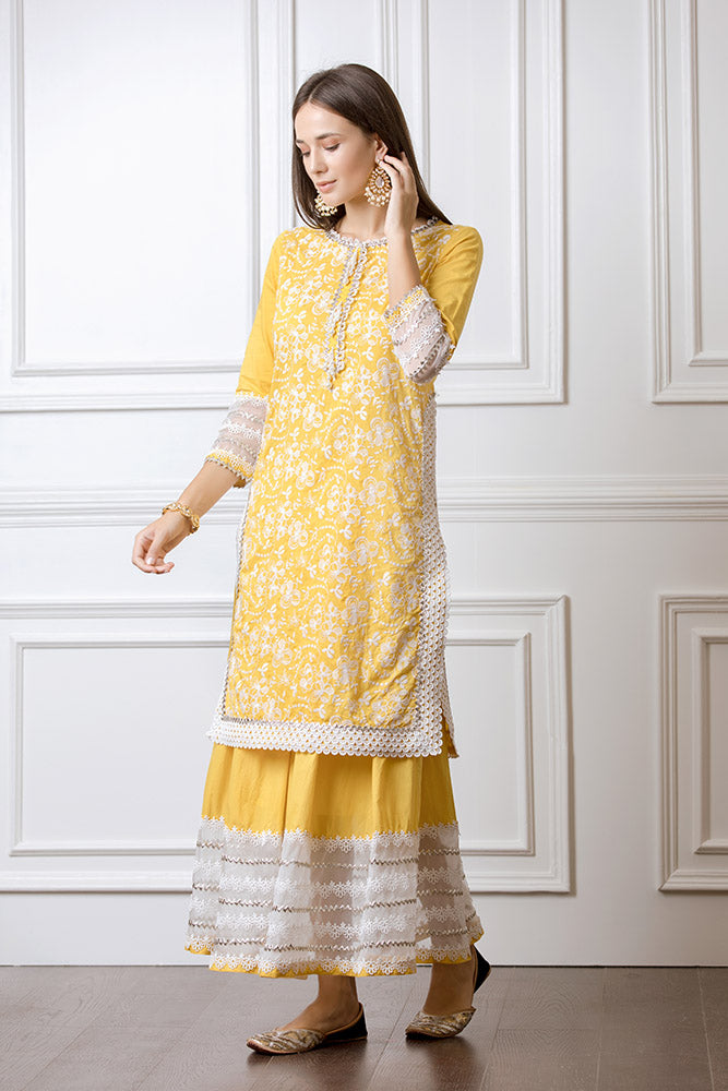 Mulmul Flora Gota Skirt