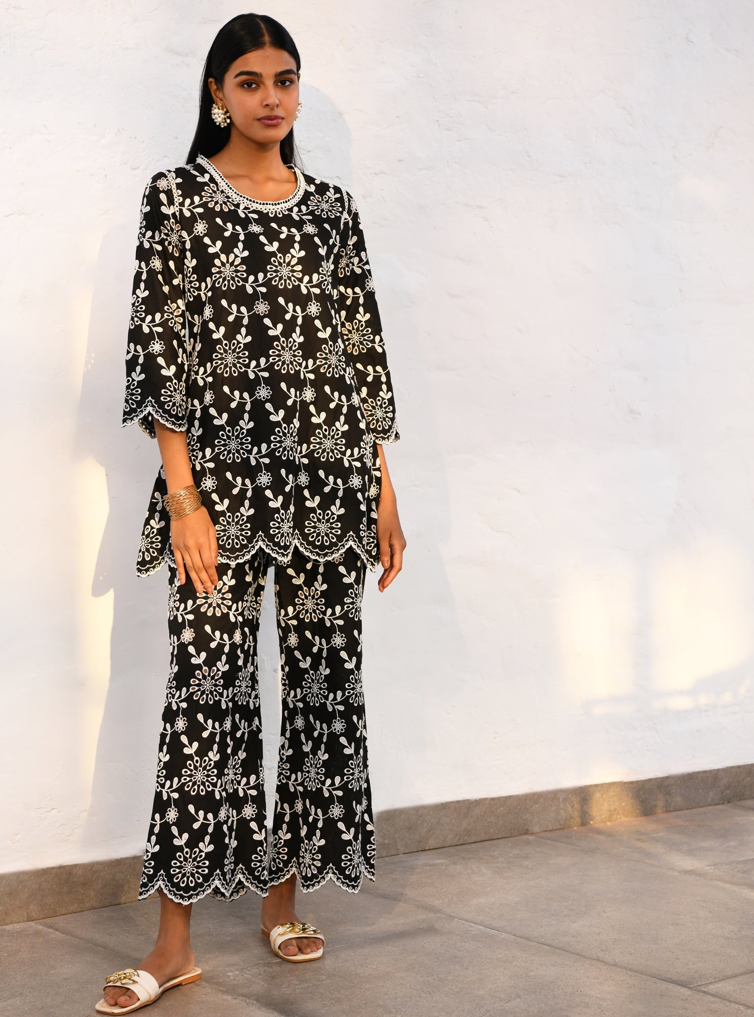 Myrtle Cotton Black Co-ord Set