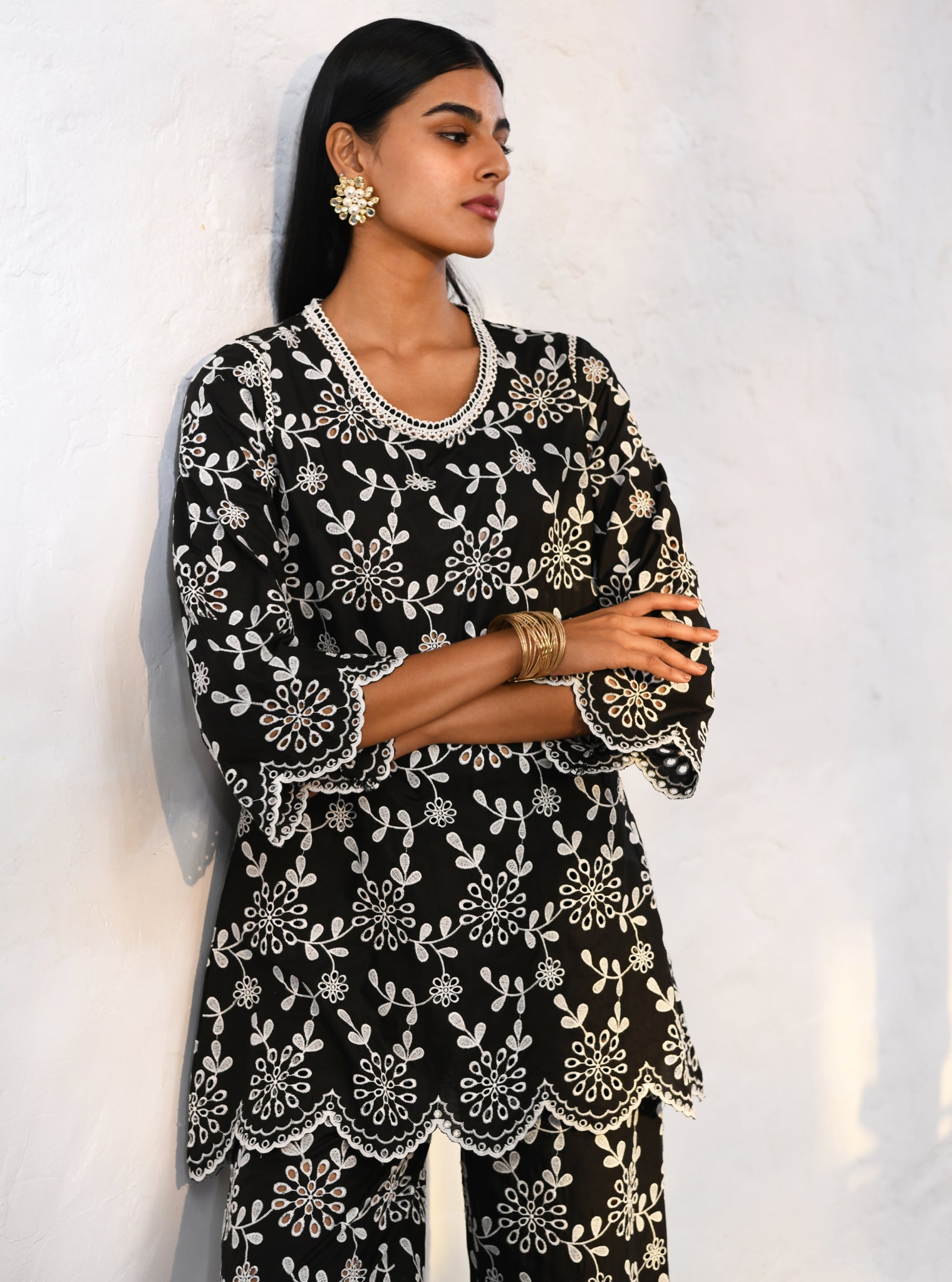 Myrtle Cotton Black Co-ord Set