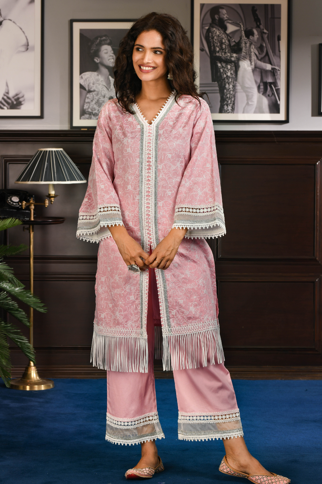PIMA SATIN RAFA KURTA
