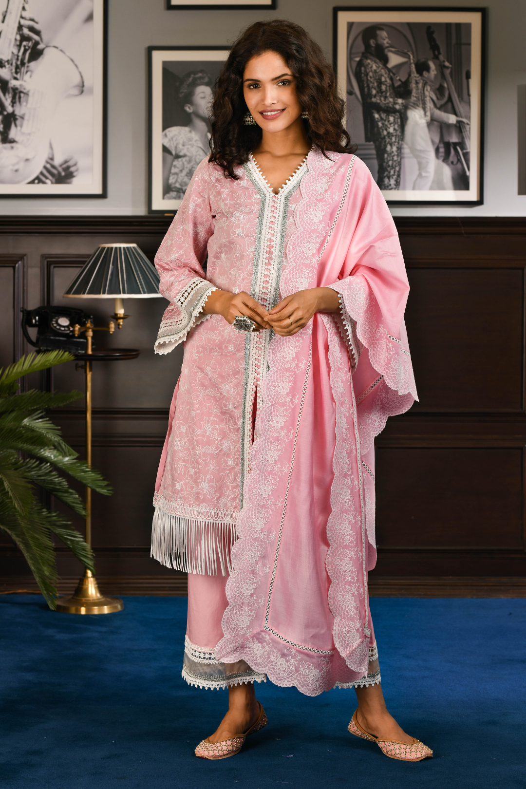 PIMA SATIN RAFA KURTA