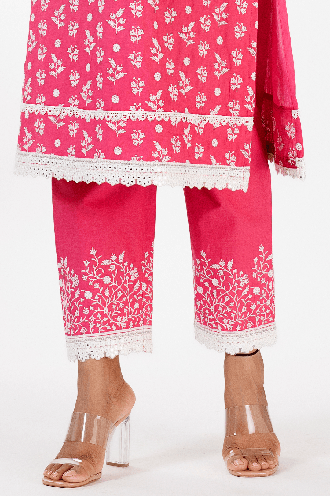 Sierra Supima Cotton Fuchsia Kurta Set