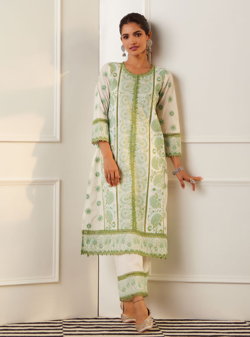Mulmul Supima Cotton Soleil Kurta