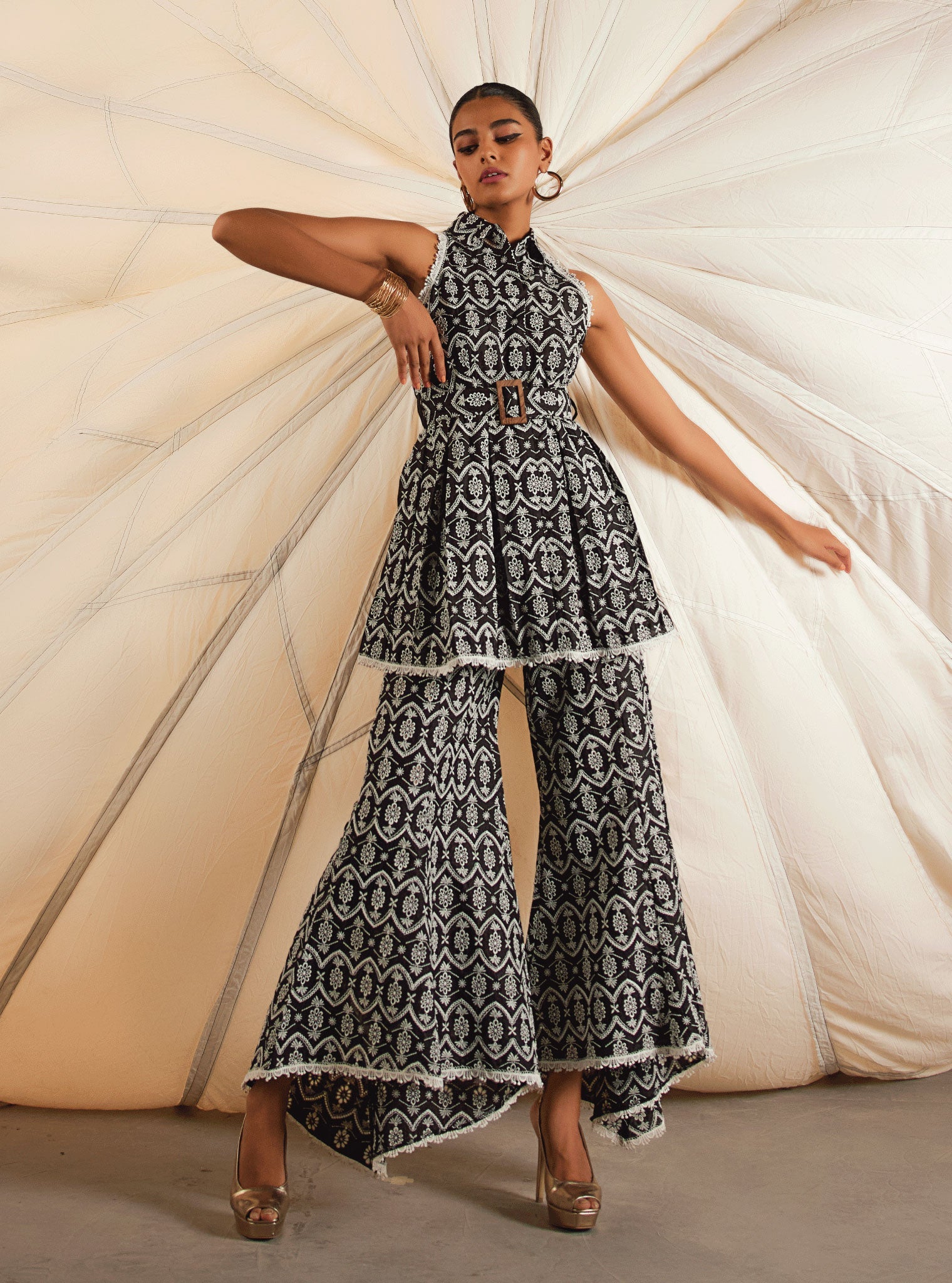 Jenn Cotton Black Co-ord Set