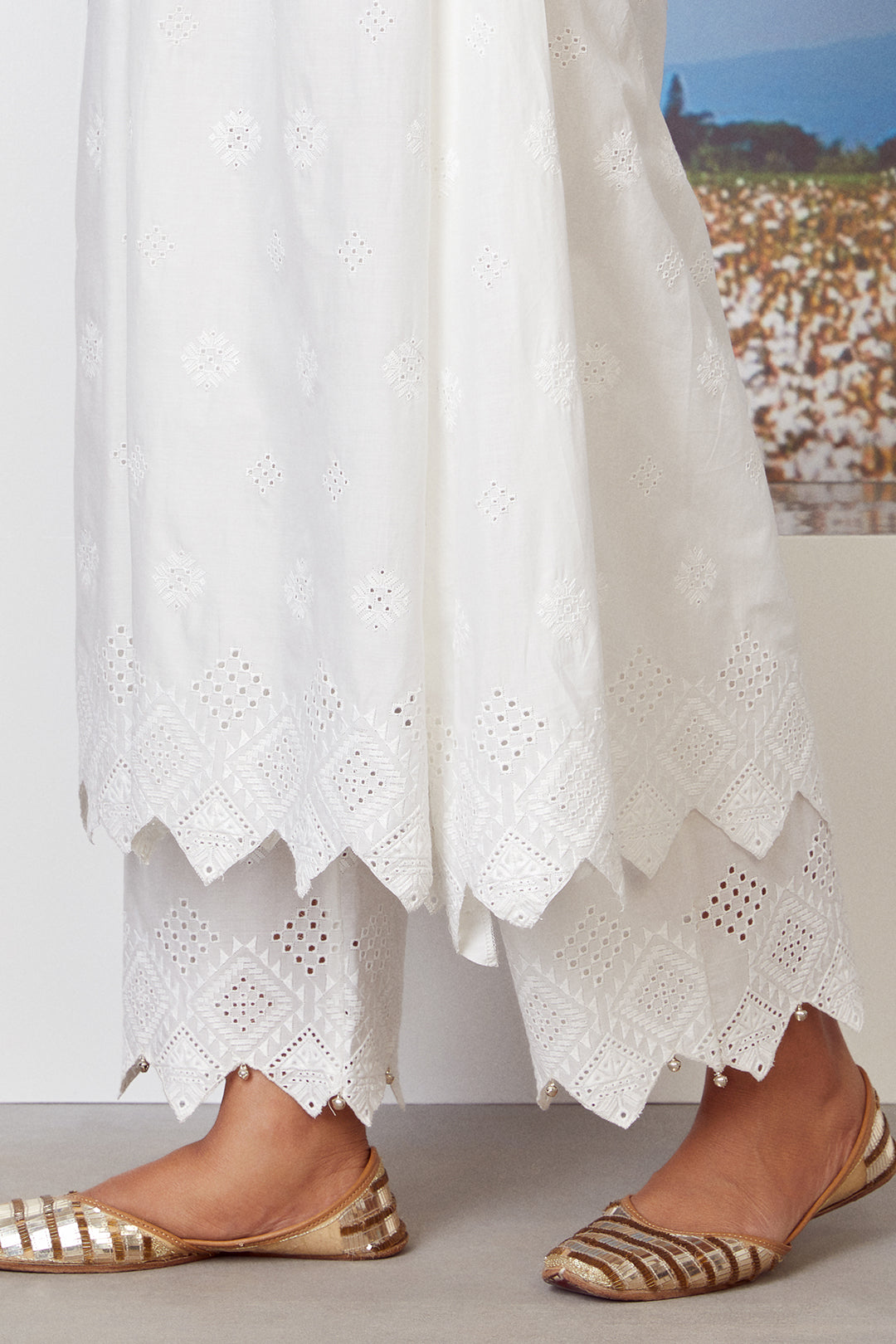 Warm Glow Supima Cotton Kurta with Palazzo Set