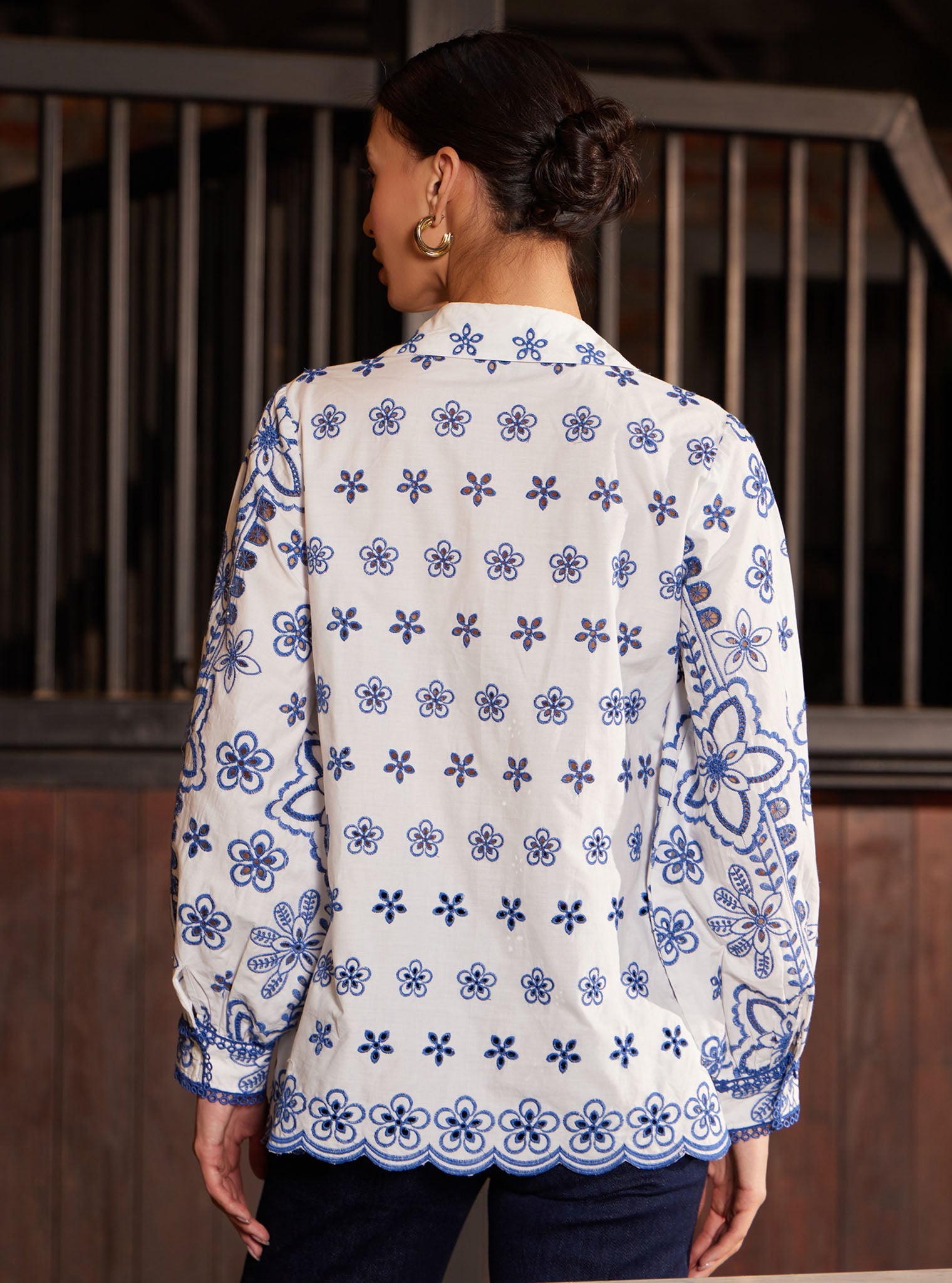 Mulmul Iconic Cotton Metis White Shirt