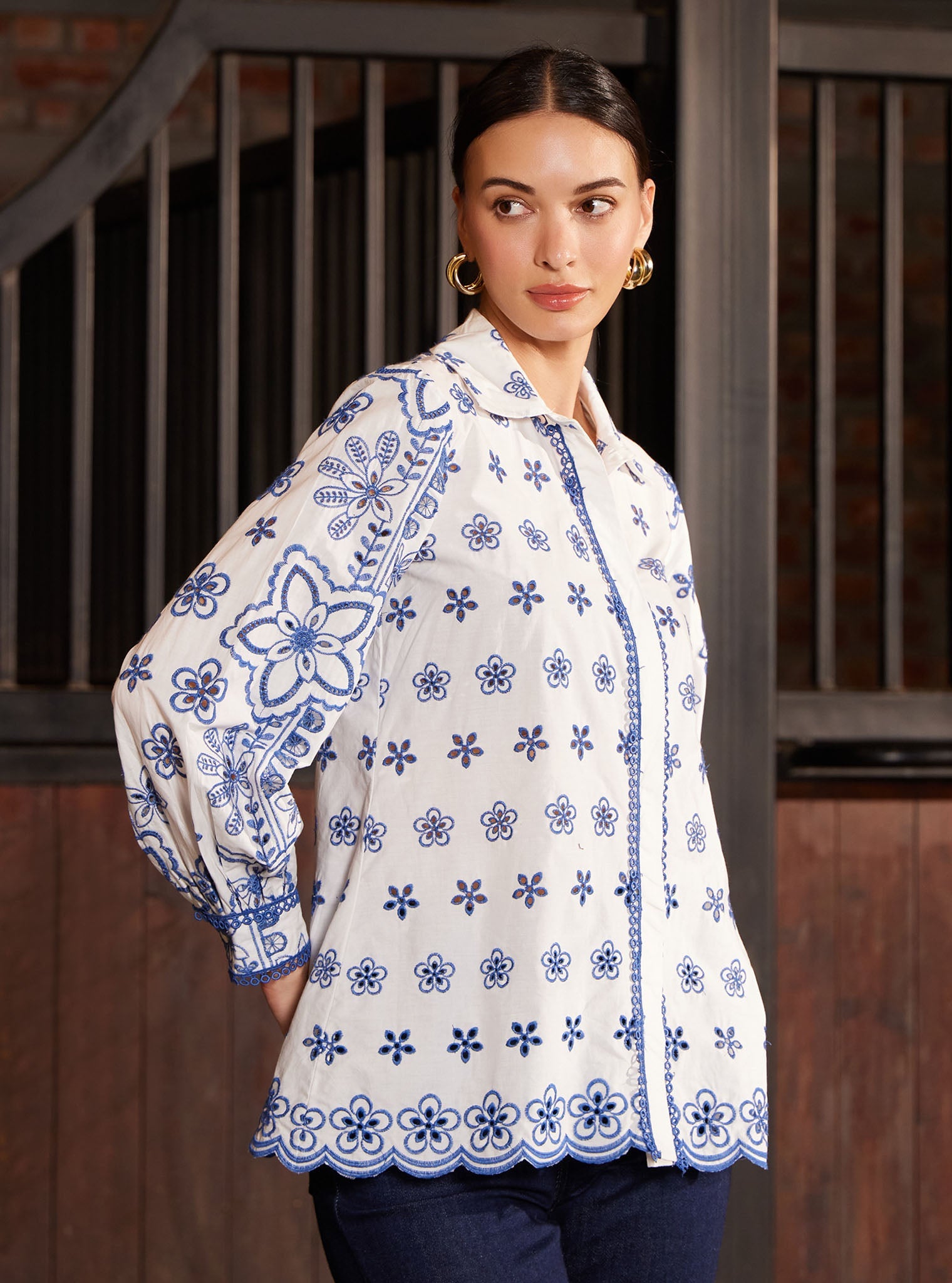 Mulmul Iconic Cotton Metis White Shirt