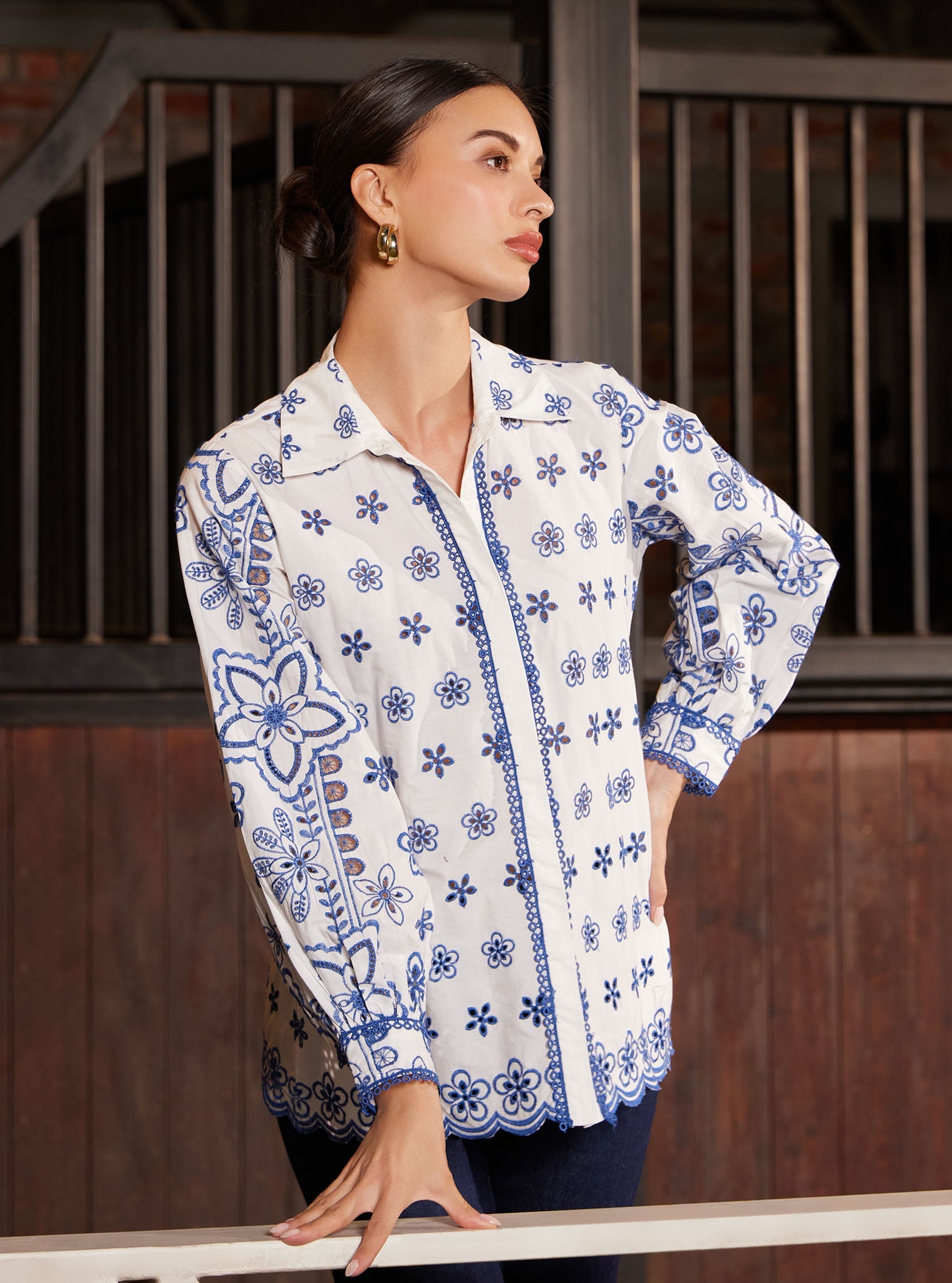Mulmul Iconic Cotton Metis White Shirt