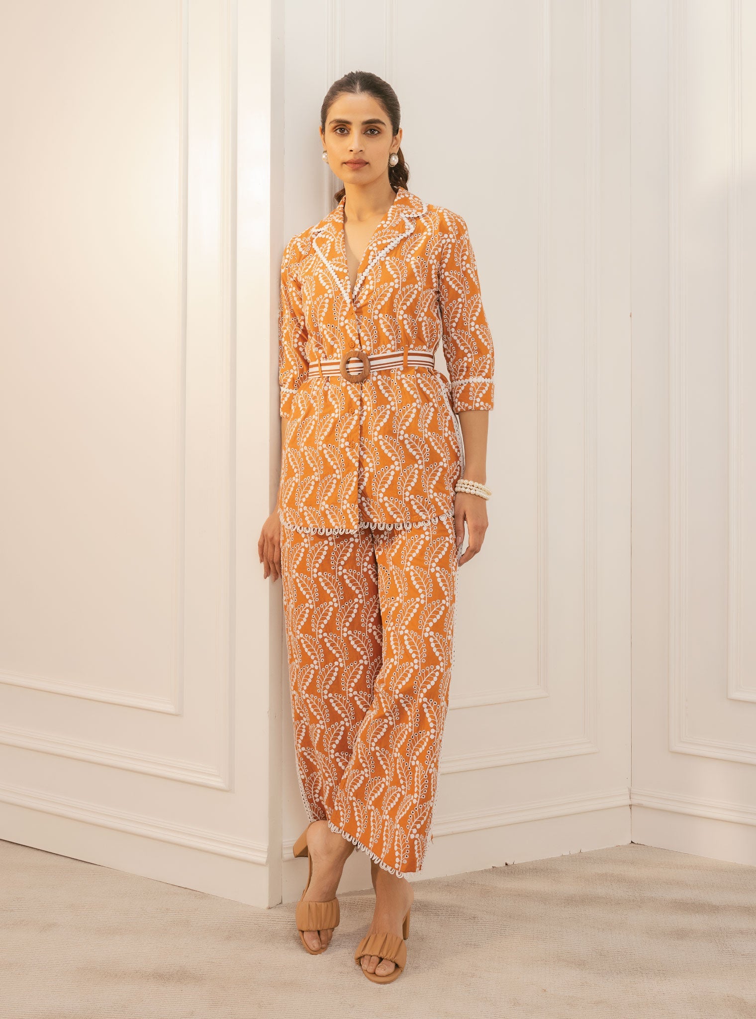 Halo Supima Cotton Orange Co-ord Set