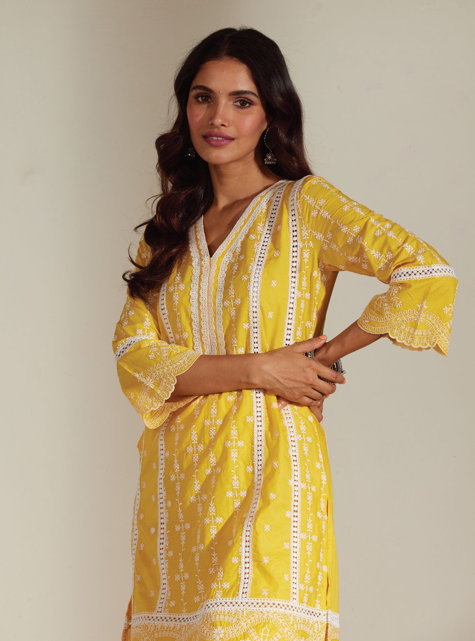 Melanie Supima Cotton Mango Kurta Set