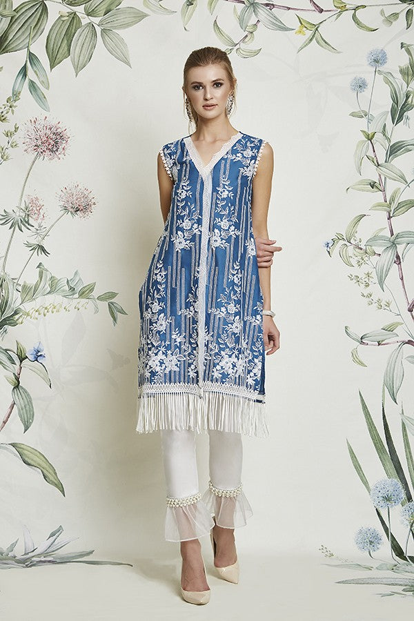 Pansy Kurta Indigo