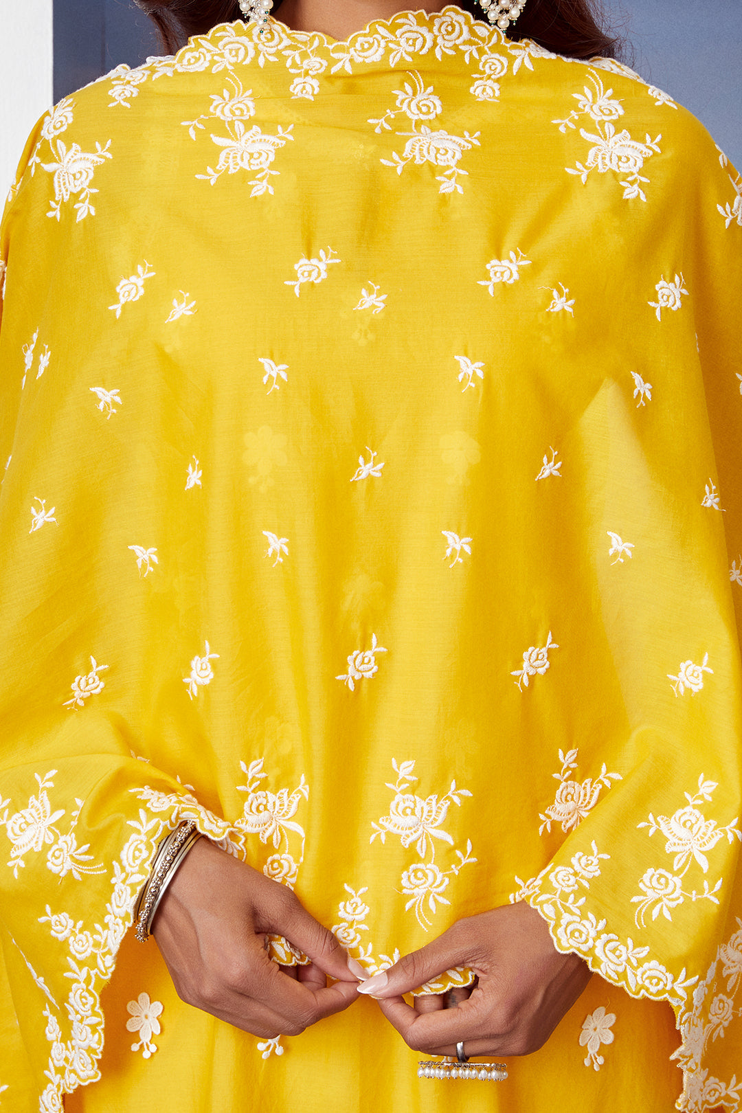 Mulmul Supima Cotton Paradise Mango Kurta