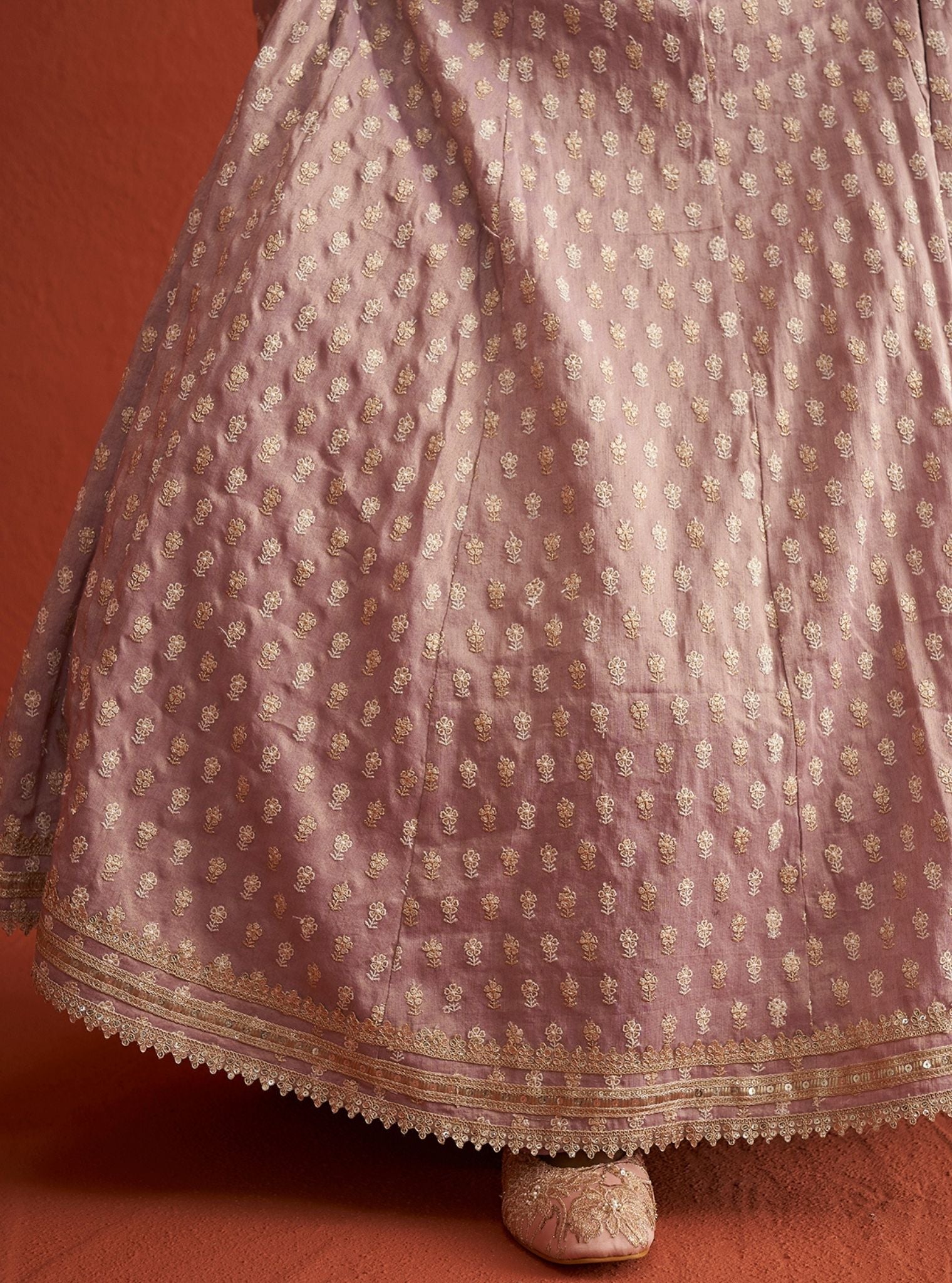 Heeriye Luxe Tissue Lilac Lehenga