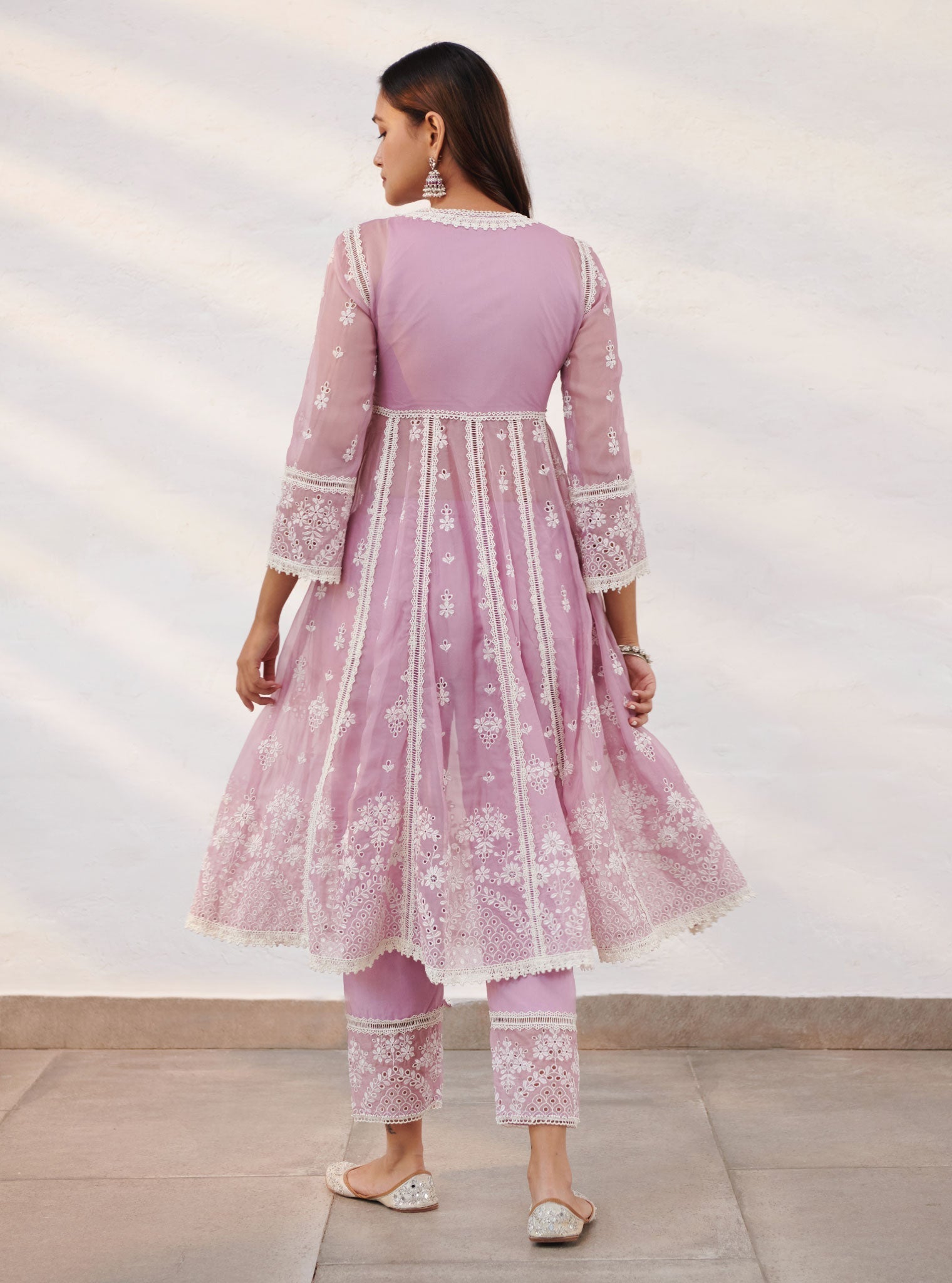Mulmul Organza Sheffield Anarkali Kurta