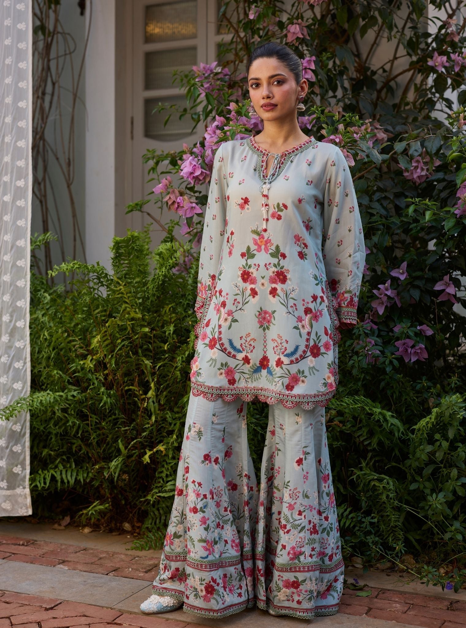 Lirae Lawn Blue Kurta Set