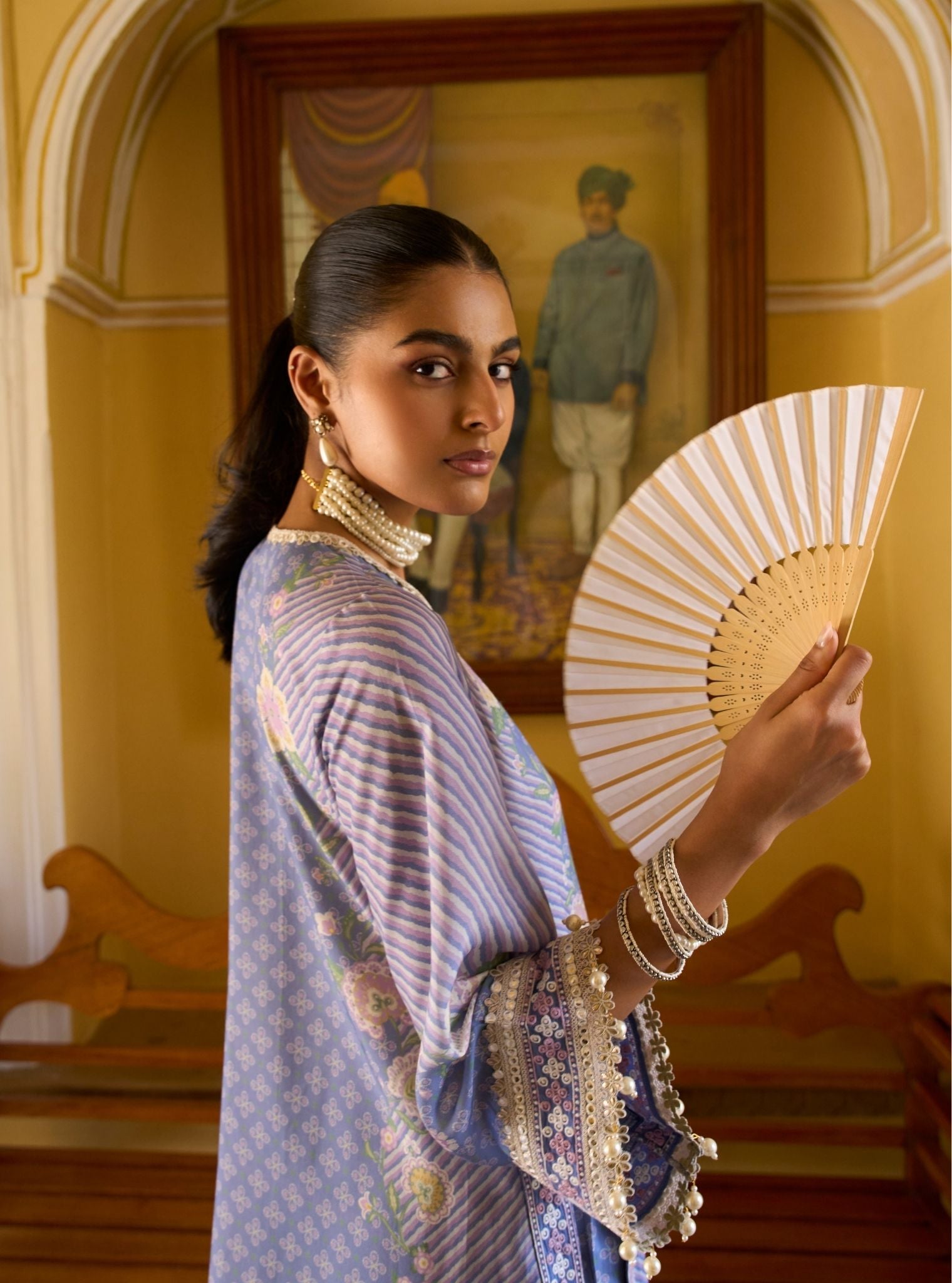 Olisha Lawn Blue Kurta Set