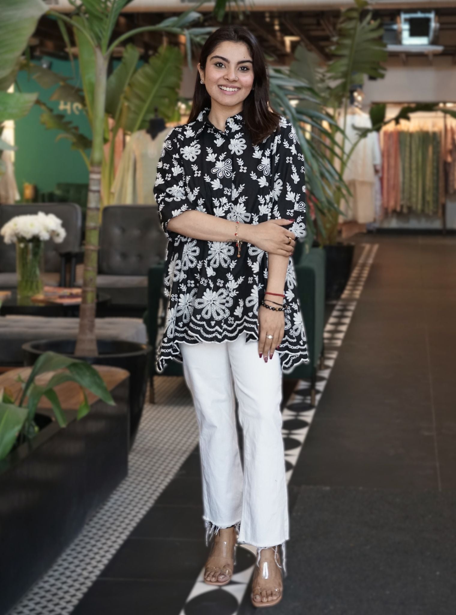 Chiara Iconic Cotton Black Shirt