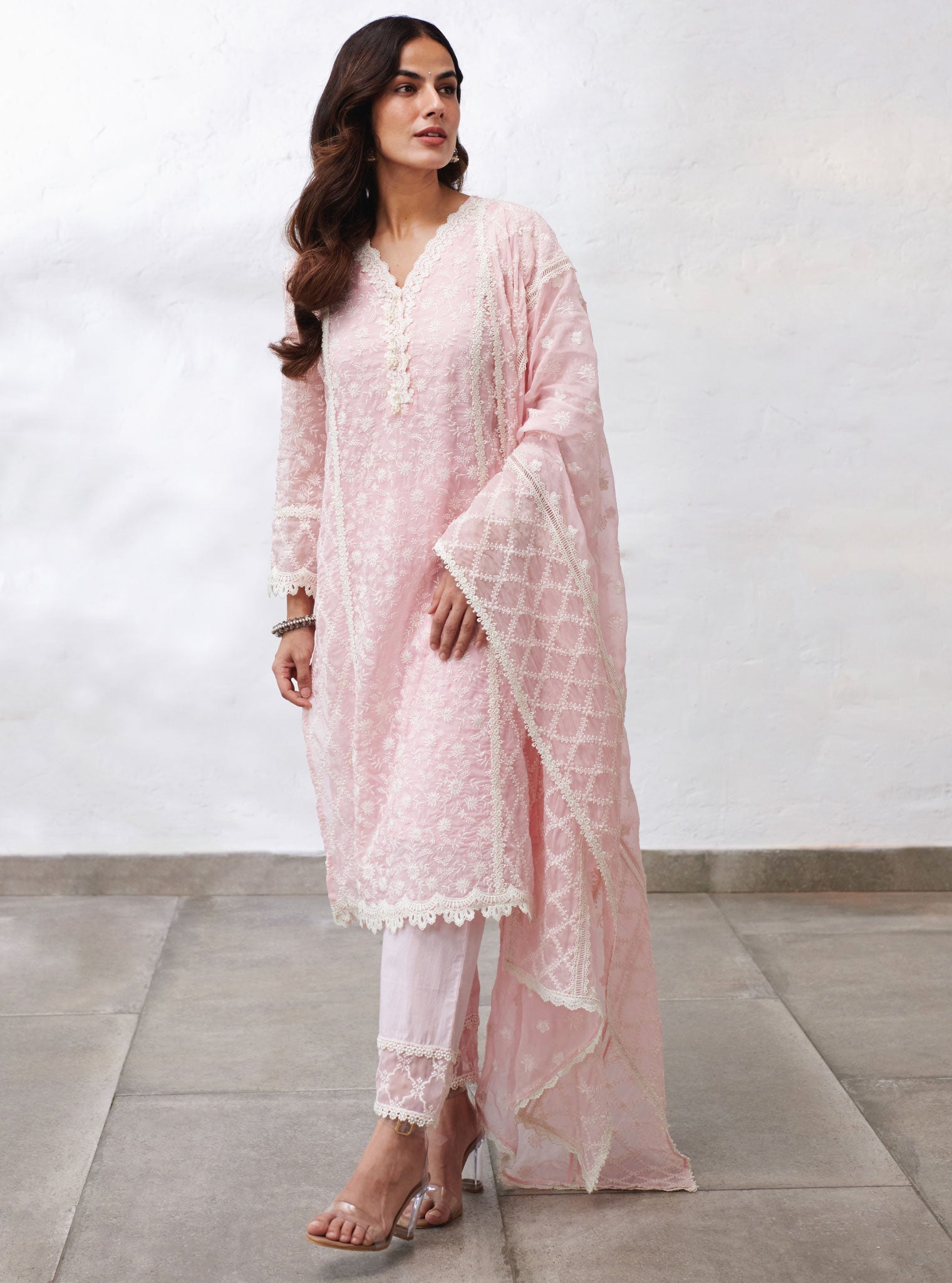 Mulmul Organza Sunderland Kurta