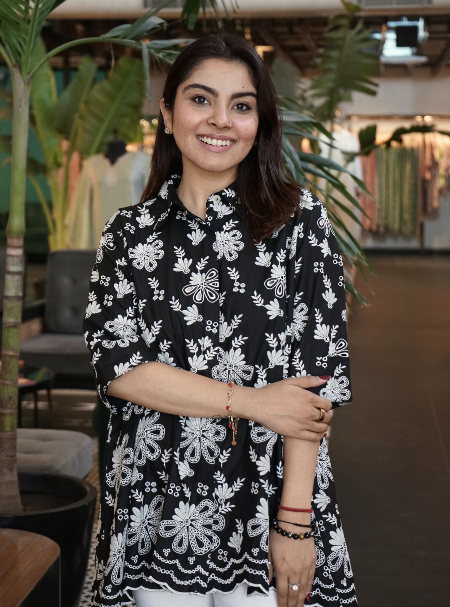 Chiara Iconic Cotton Black Shirt