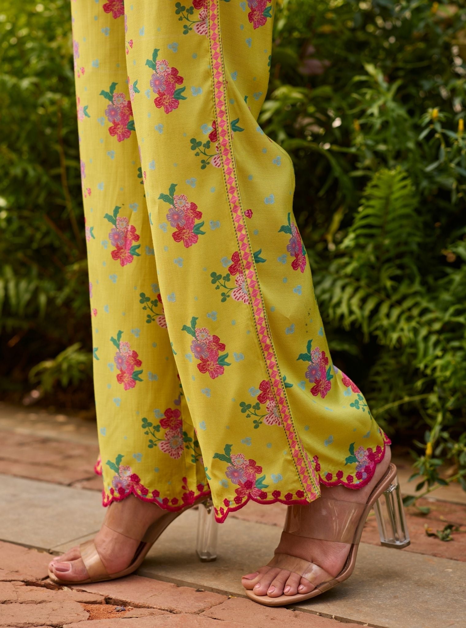 Easha Lawn Lime Co-ord Set