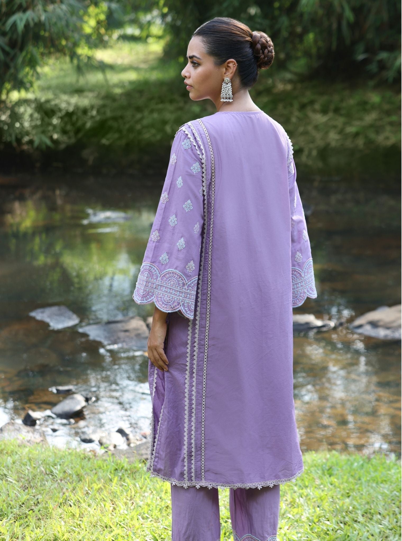 Maira Supima Cotton Violet Kurta Set