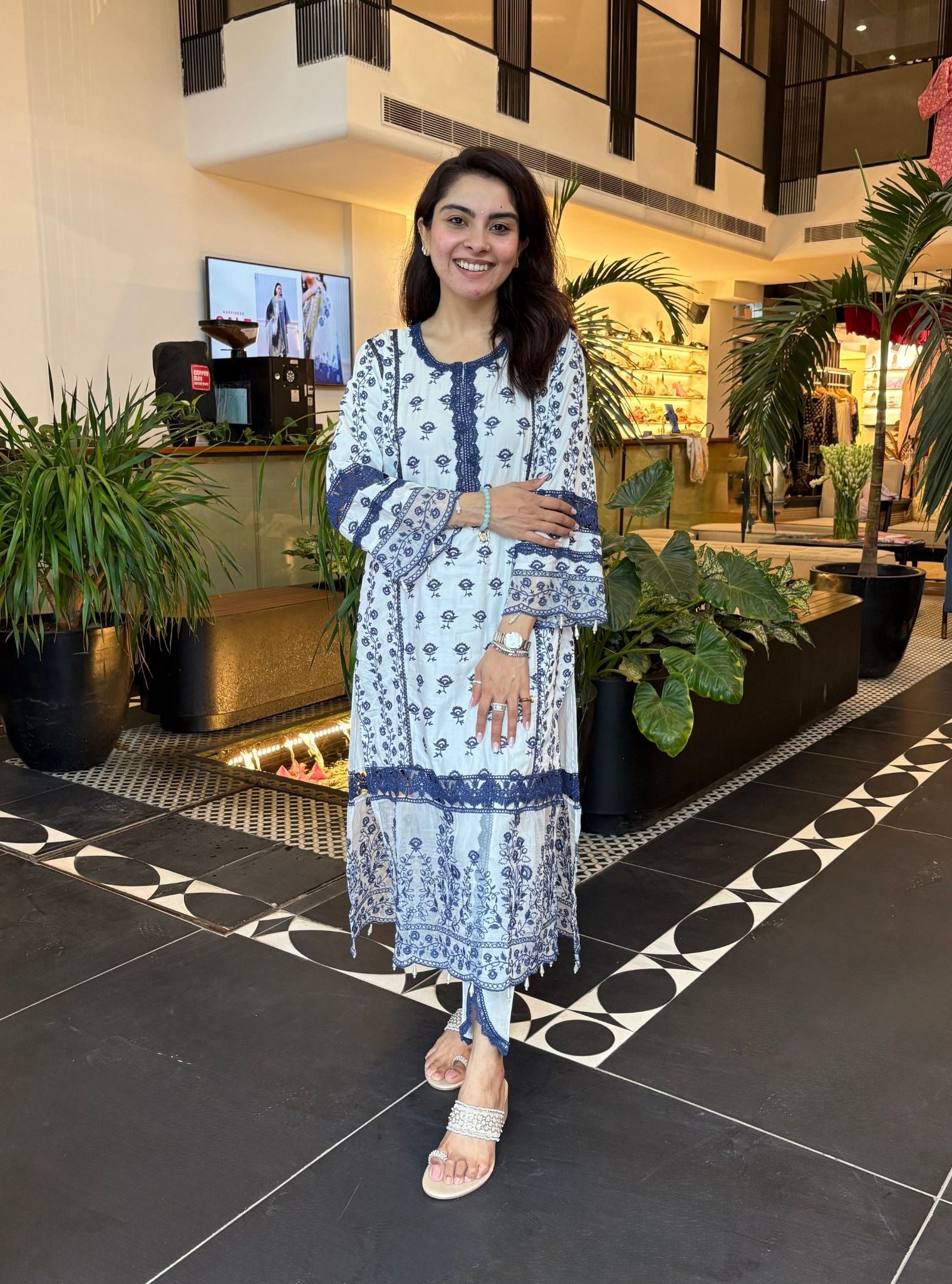Svasti Pima Off White Kurta Set