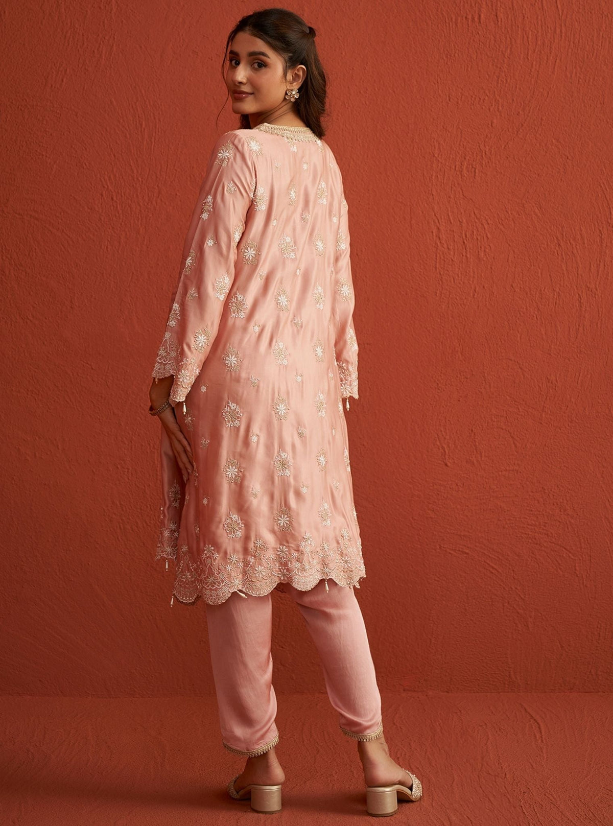 Mulmul HO Silk Kangna Sage Green Dupatta