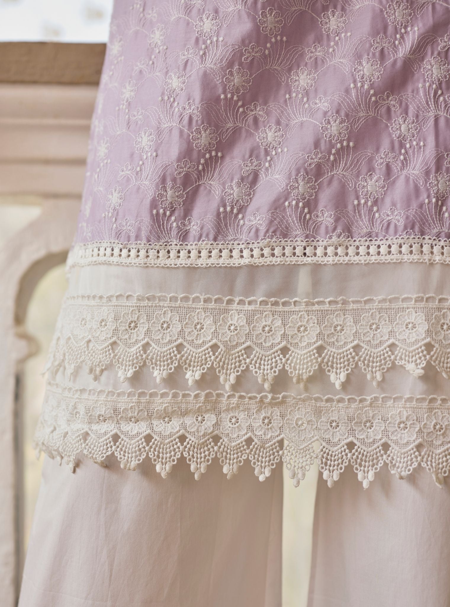 Ivy Supima Cotton Lilac Kurta Set