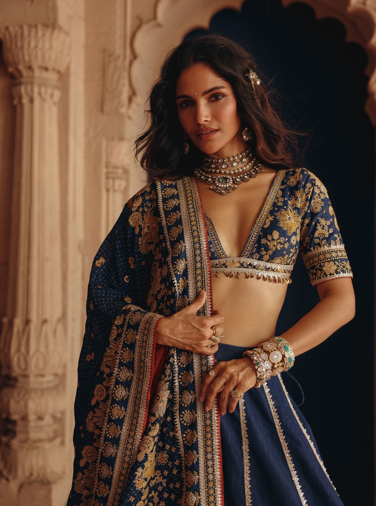 Tejal Denim Lehenga