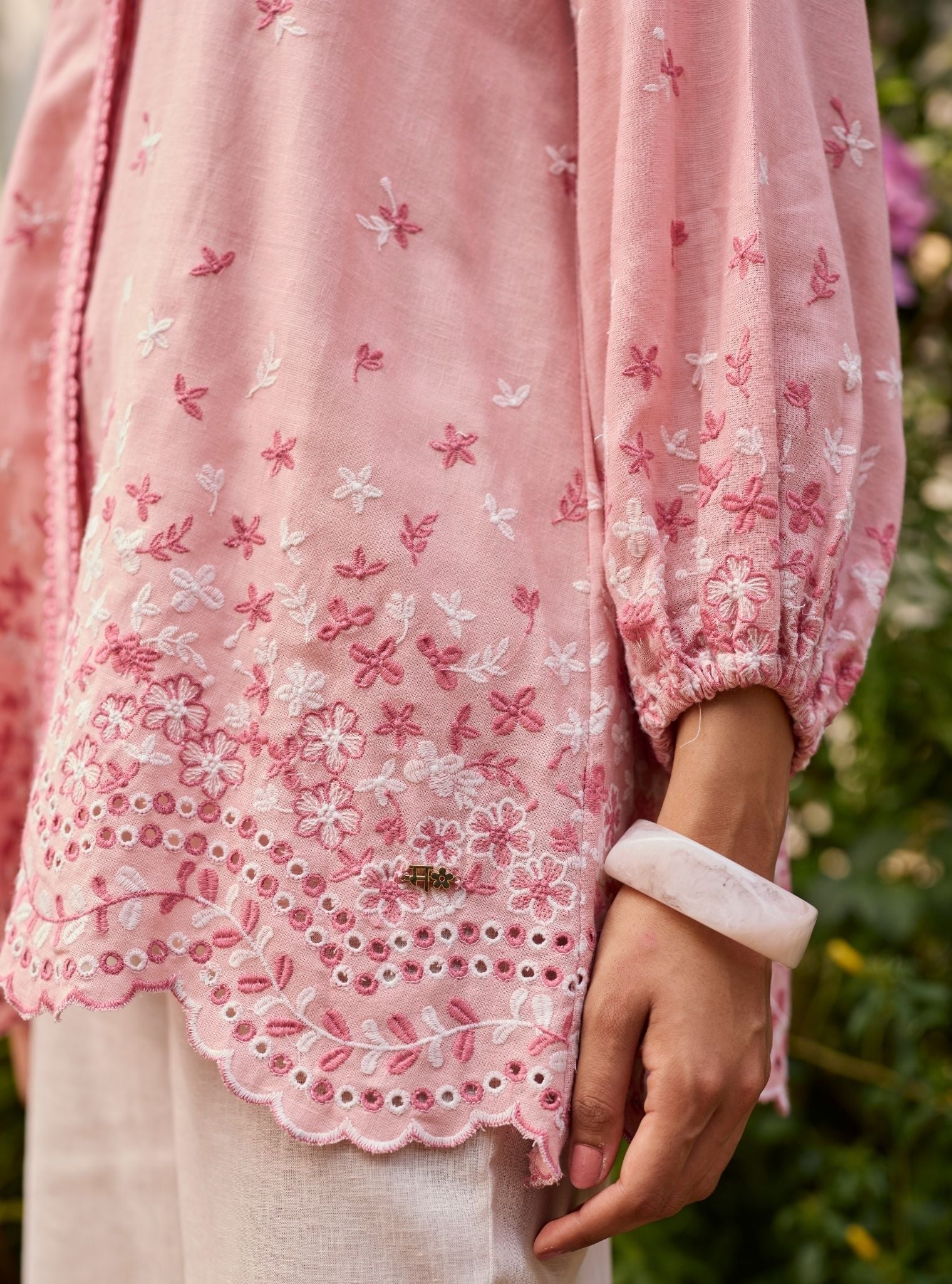 Ihra Linen Pink Shirt