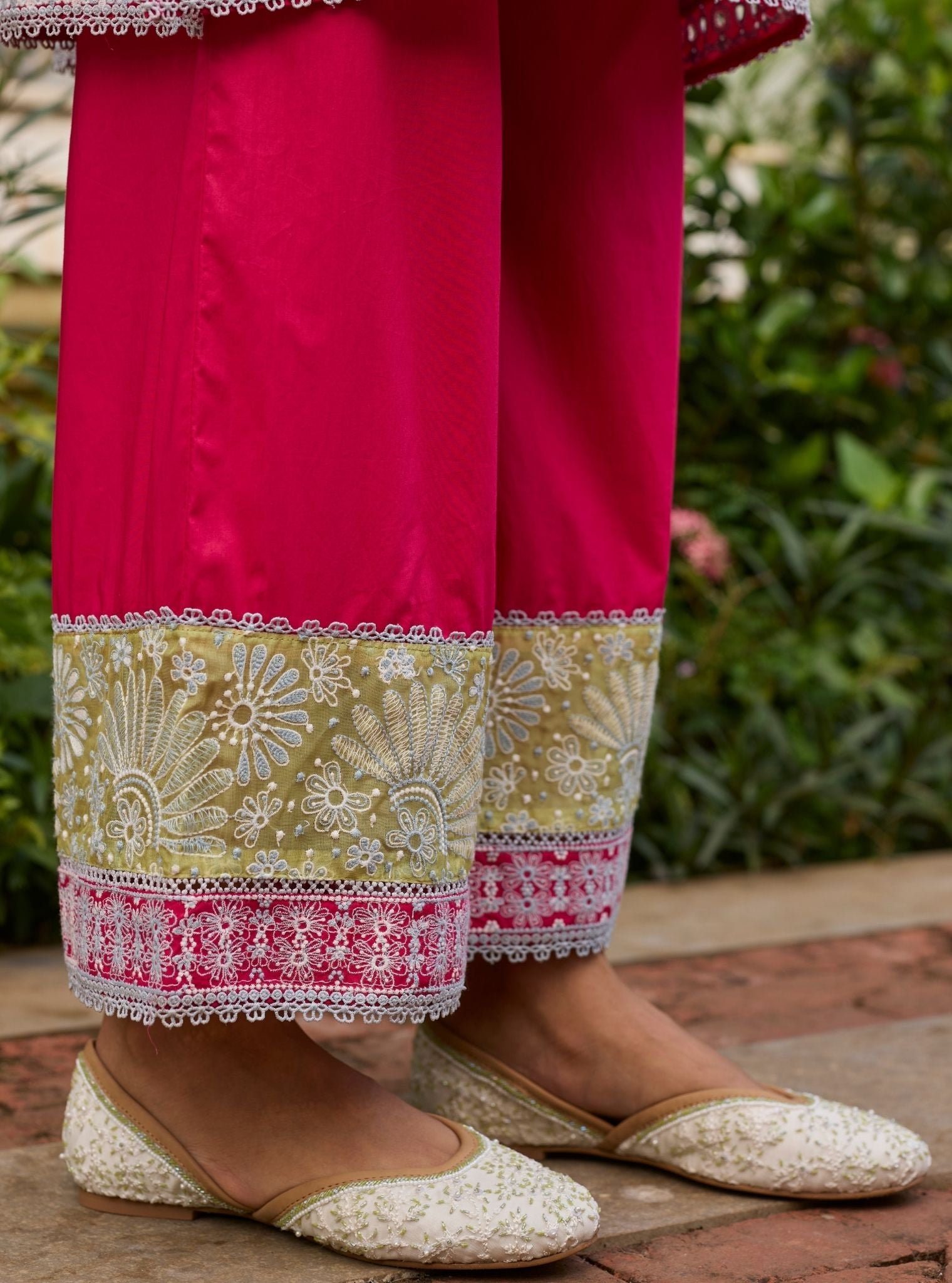 Seya Supima Cotton Fuchsia Kurta Set