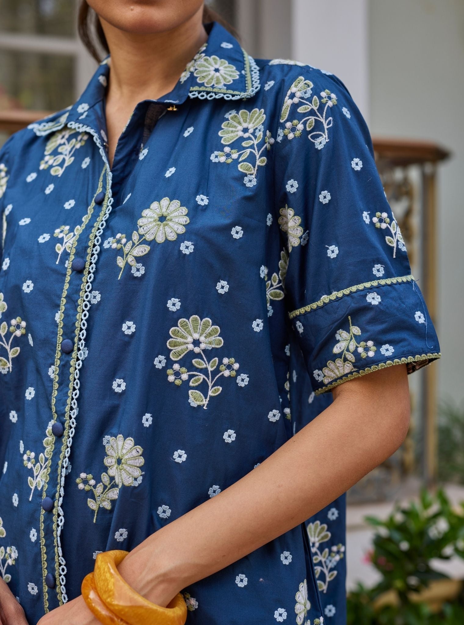 Aamrai Supima Cotton Navy Co-ord Set