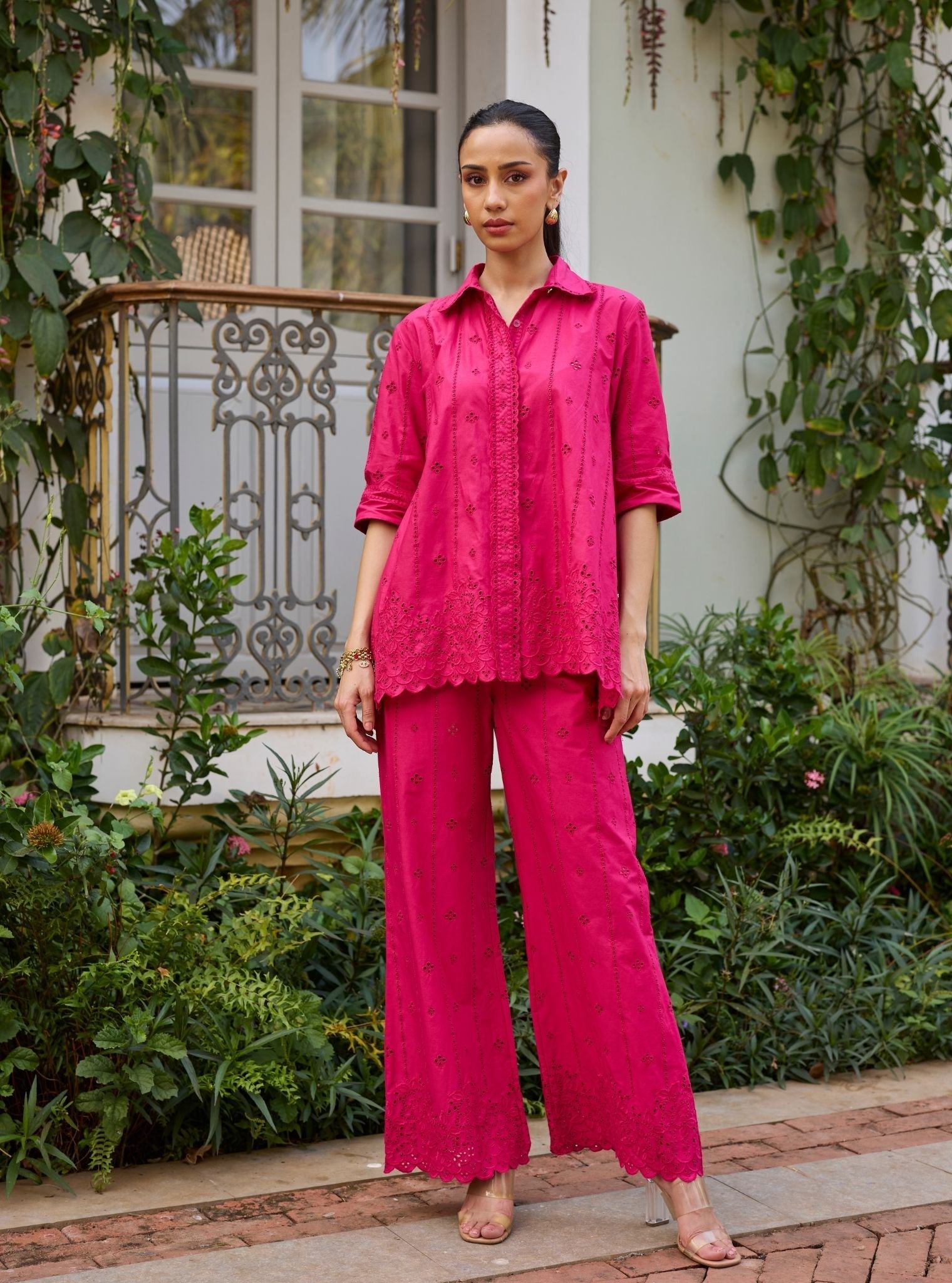 Tamara Supima Cotton Fuchsia Co-ord Set