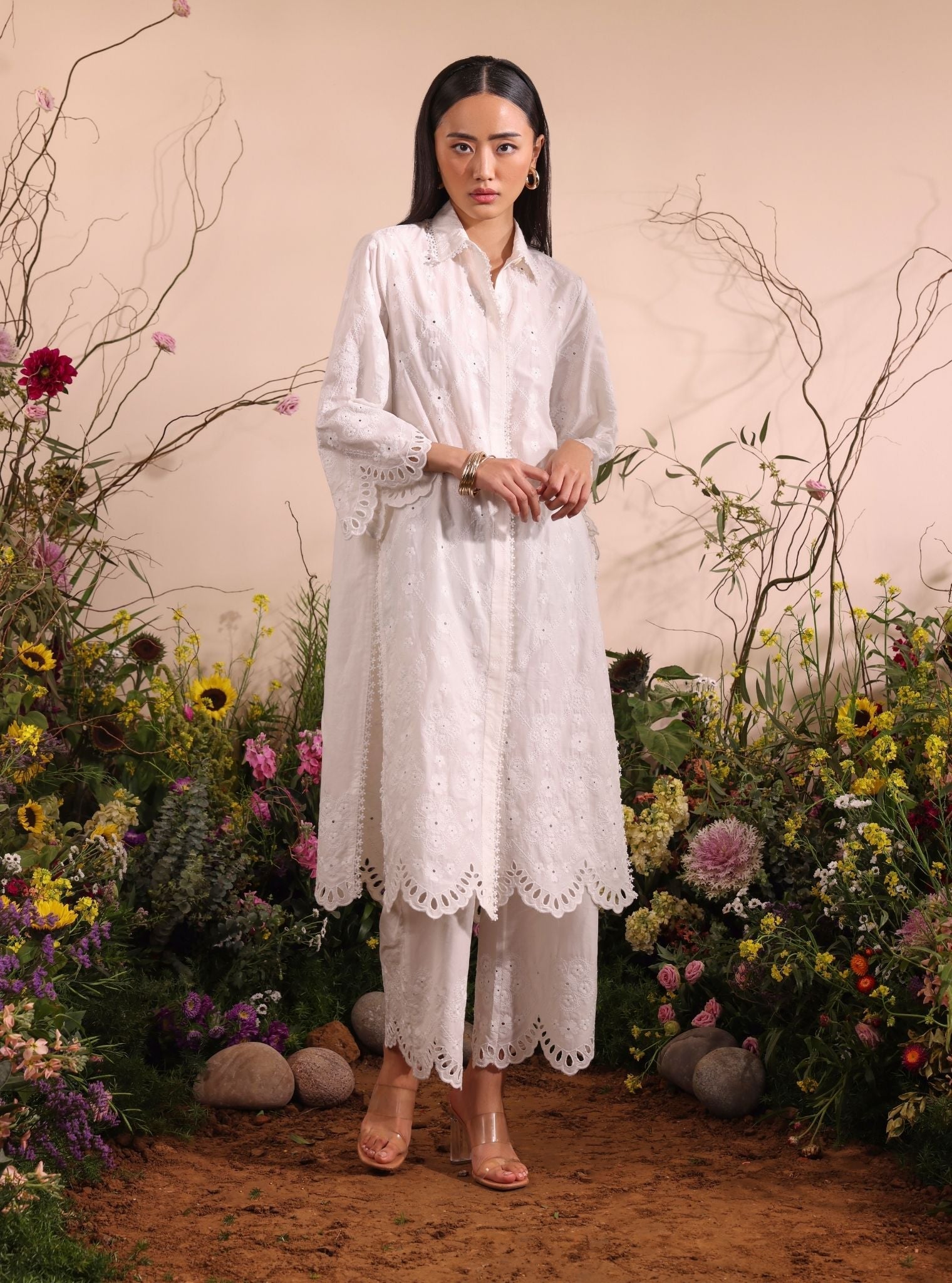 Magnus Supima Cotton White Co-ord Set