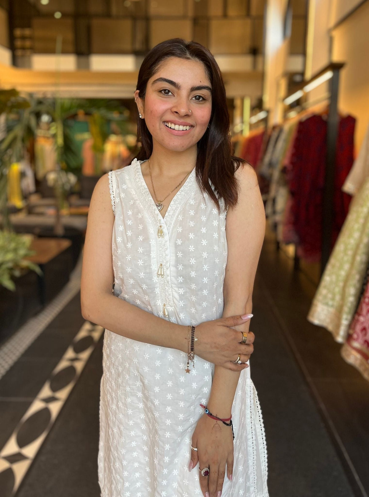 Juana Supima Cotton Kurta with Ruffle Pant Set