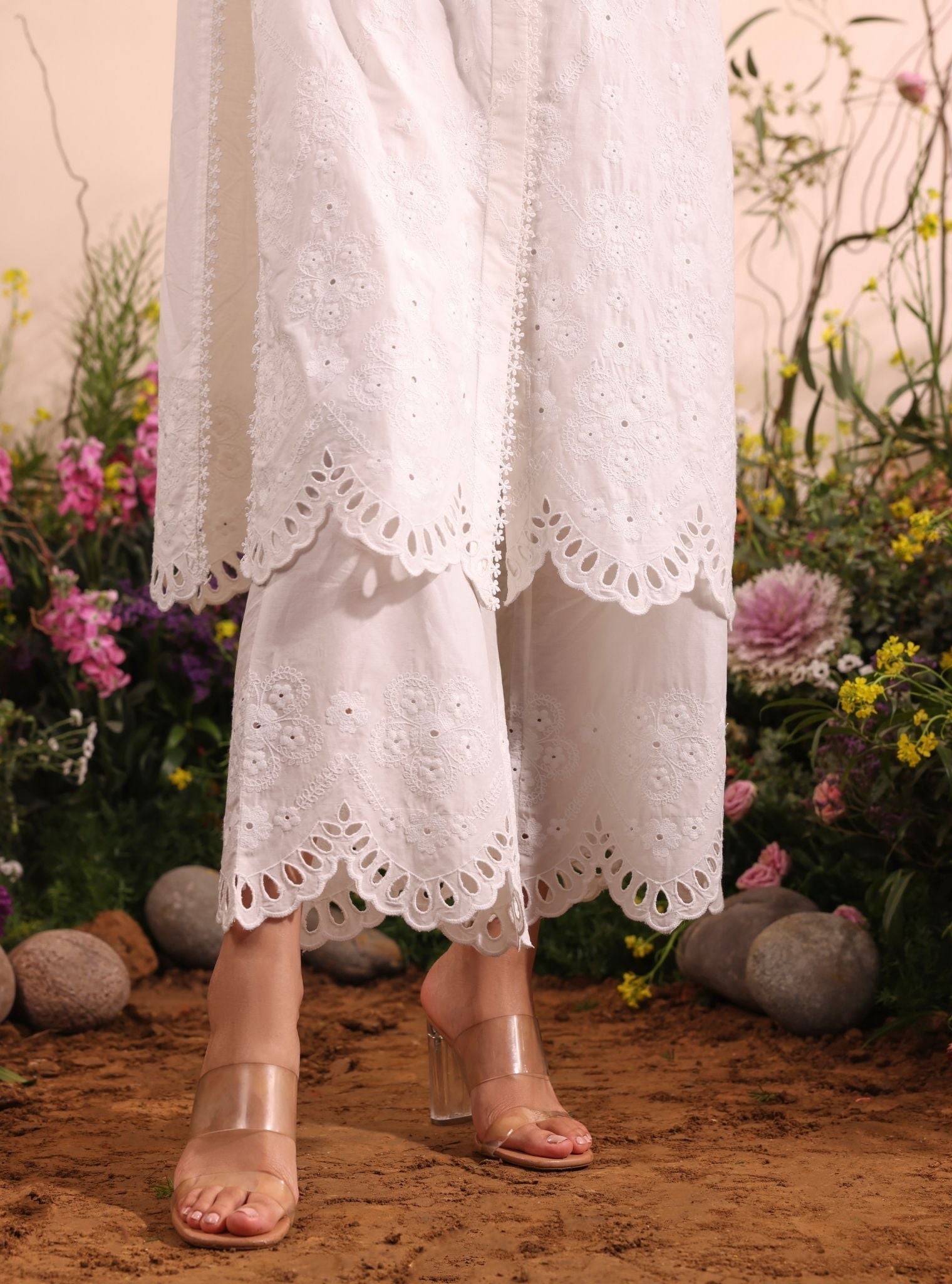 Magnus Supima Cotton White Co-ord Set