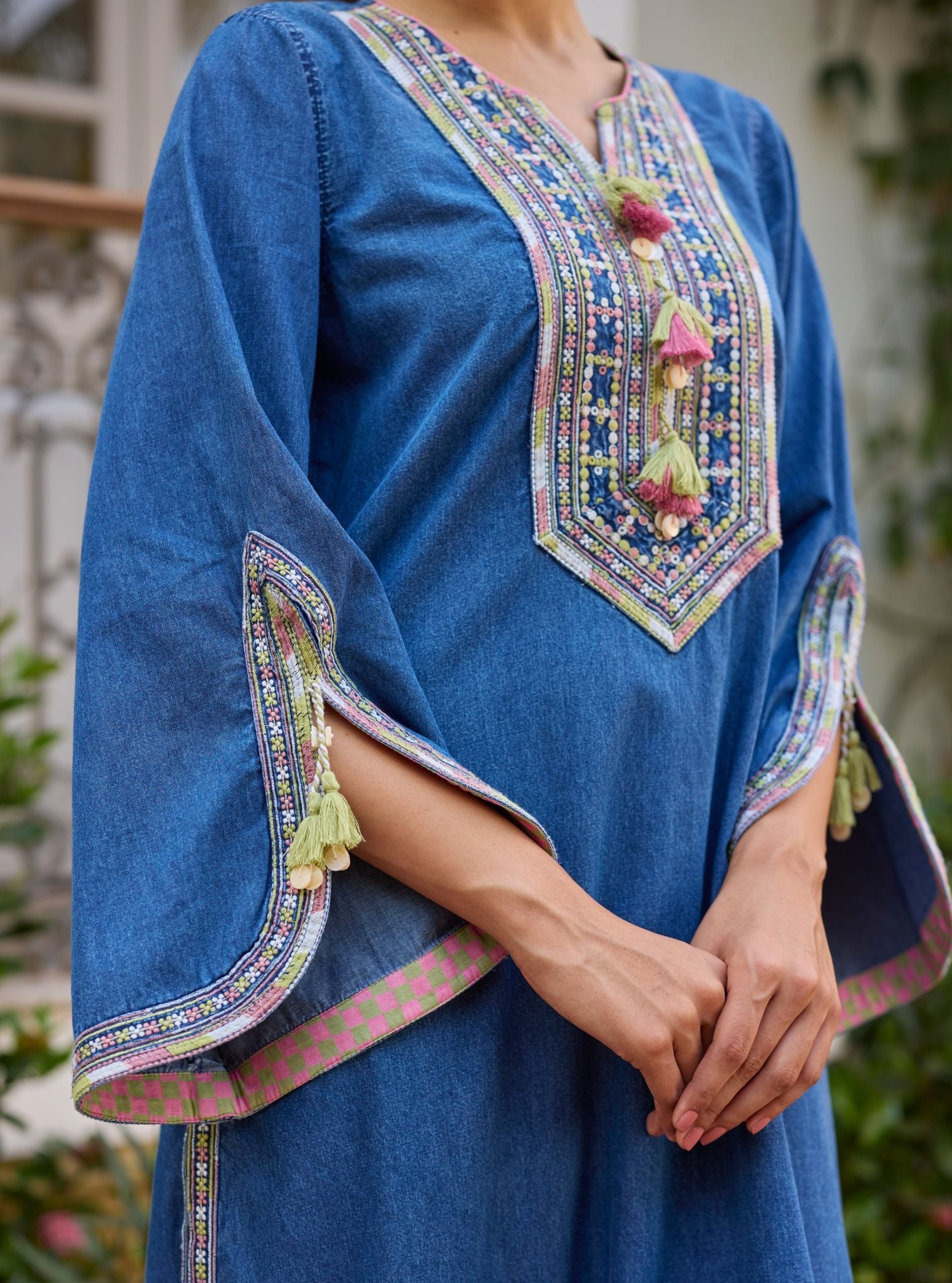 Tivo Denim Kurta Set