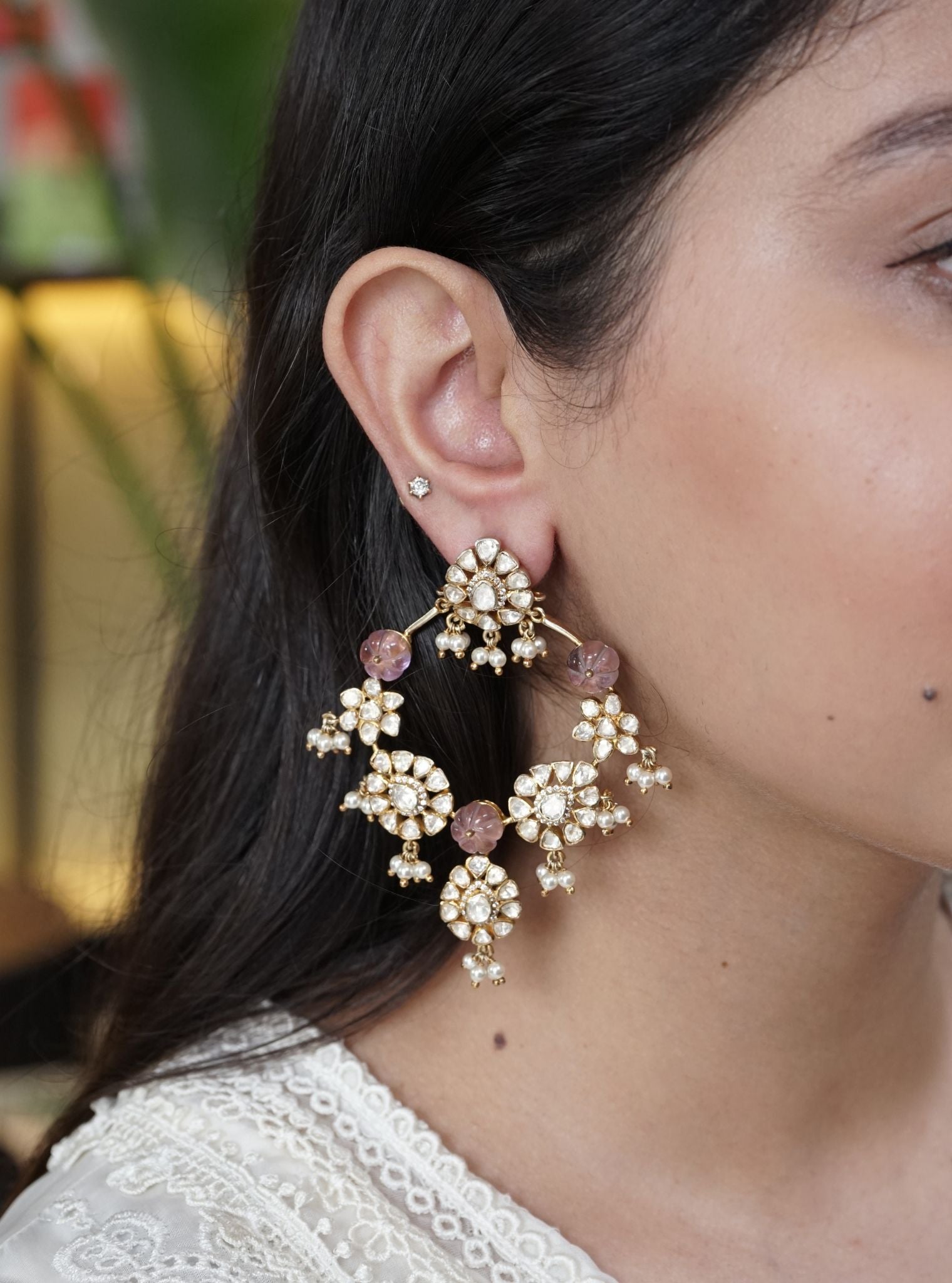 Pure Silver Netri Earrings