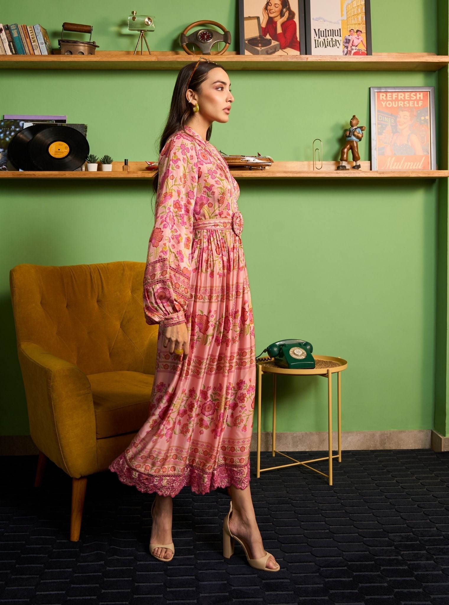 mulmul cotton dresses online Nero Supima Cotton Pink Dress