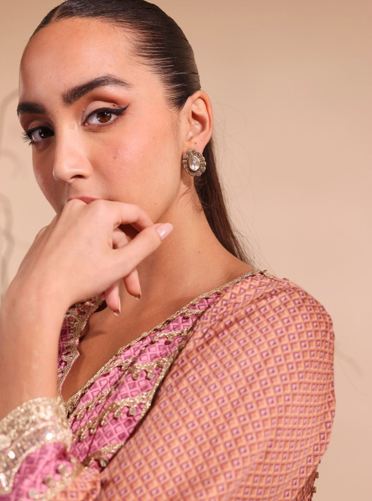 Pure Silver Riva Studs Gold