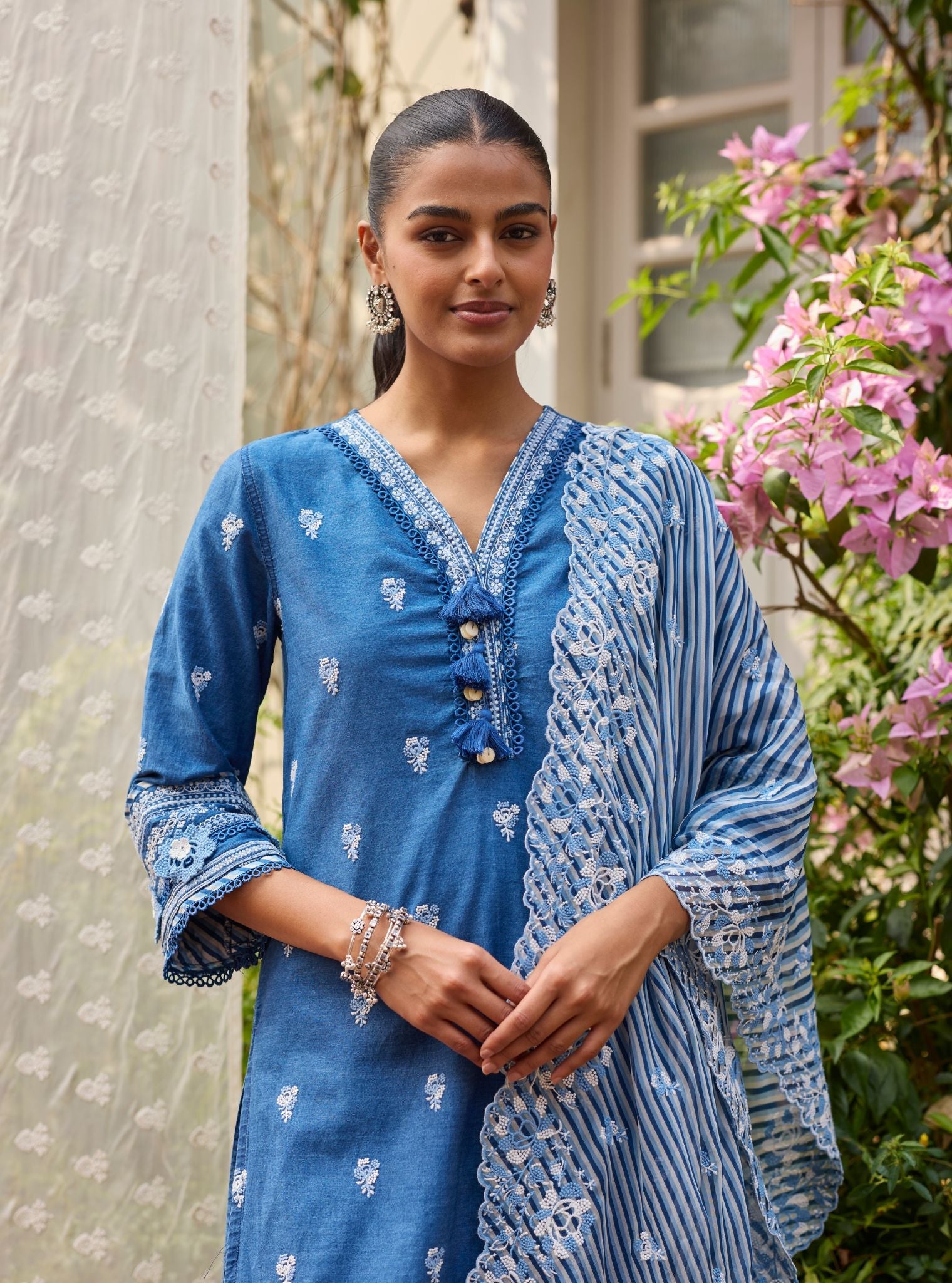 Sero Denim Kurta Set