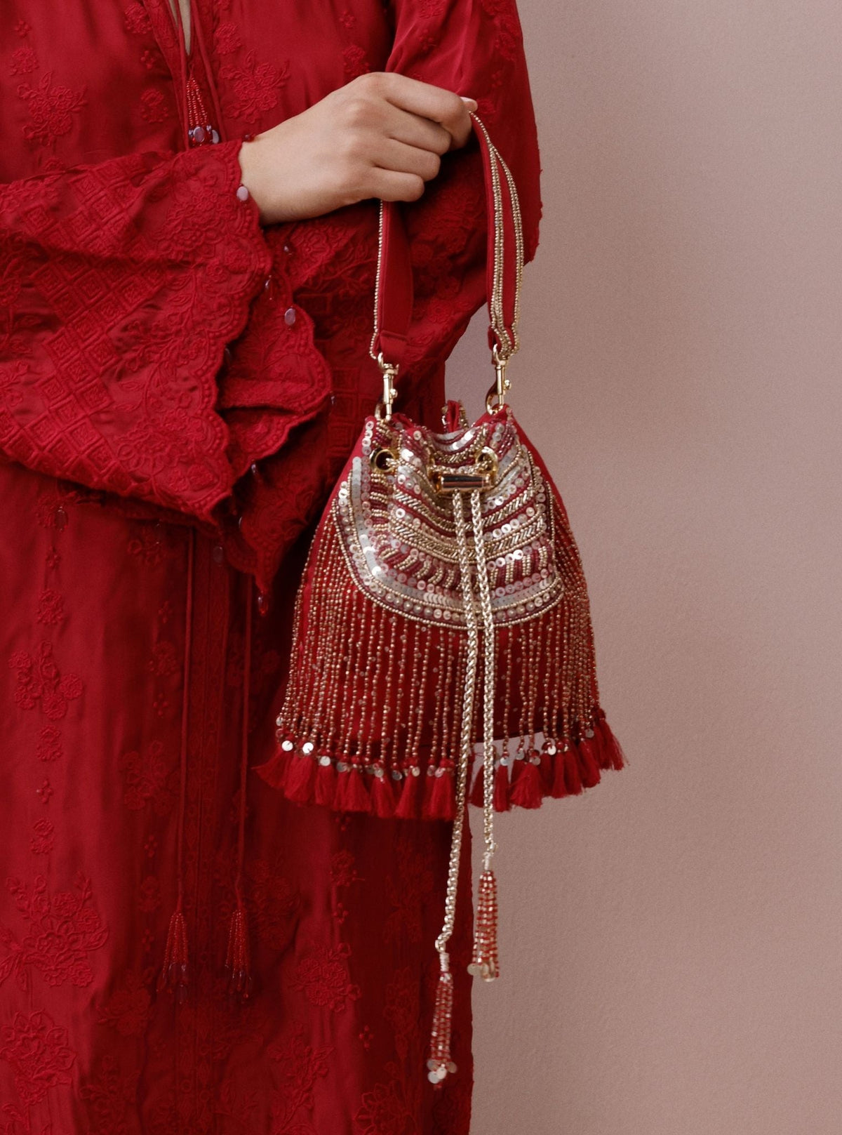 Emily Red Stylised Handbag
