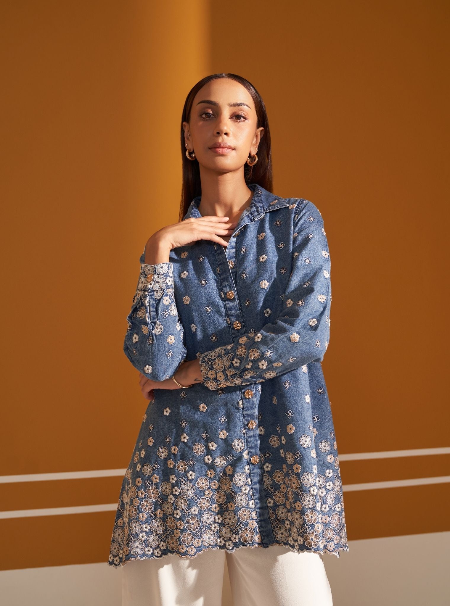 Mulmul Cooper Denim Shirt
