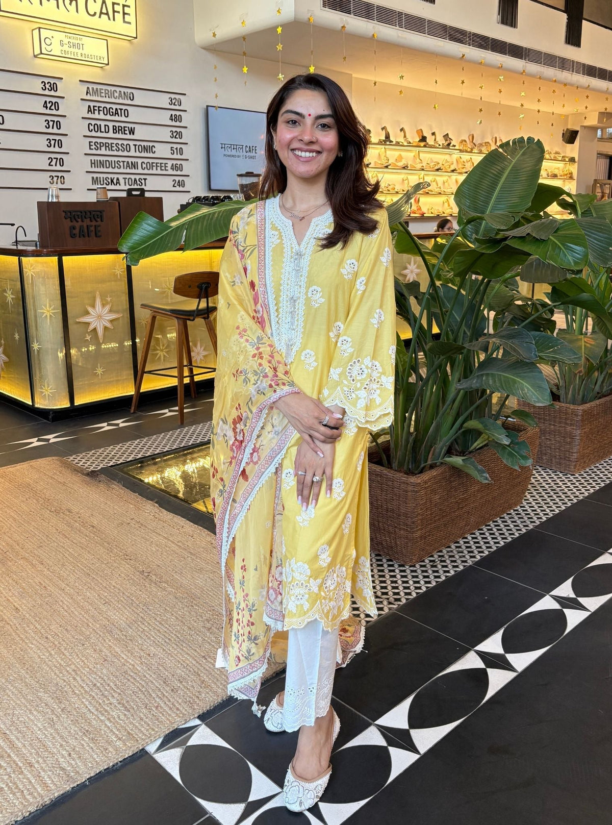 Avo Supima Corron Yellow Kurta Set