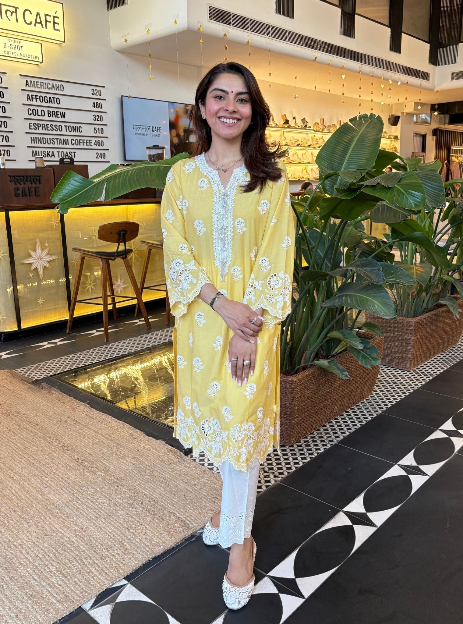 Avo Supima Cotton Yellow Kurta Set