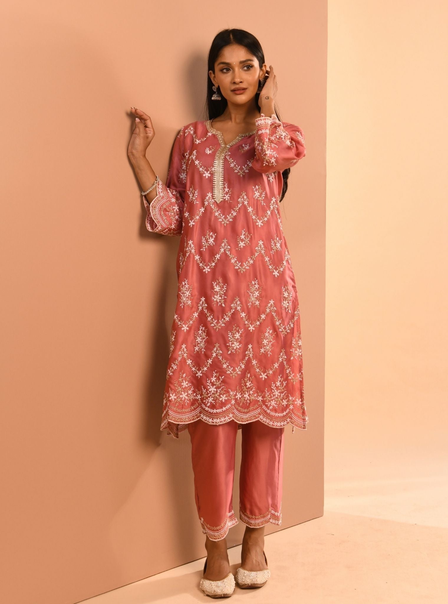 Mulmul Cupro Valaya Mauve Pant
