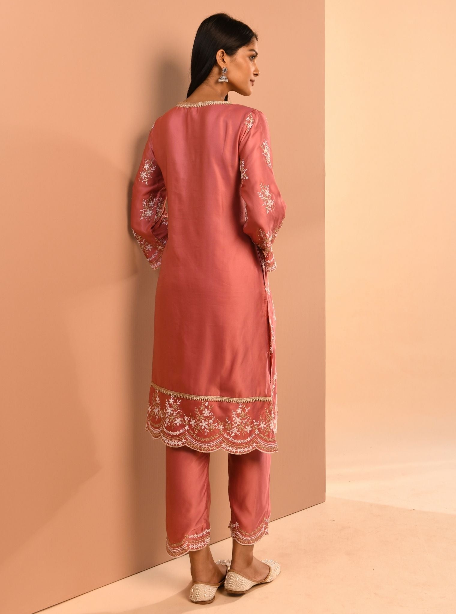Mulmul Cupro Valaya Mauve Pant