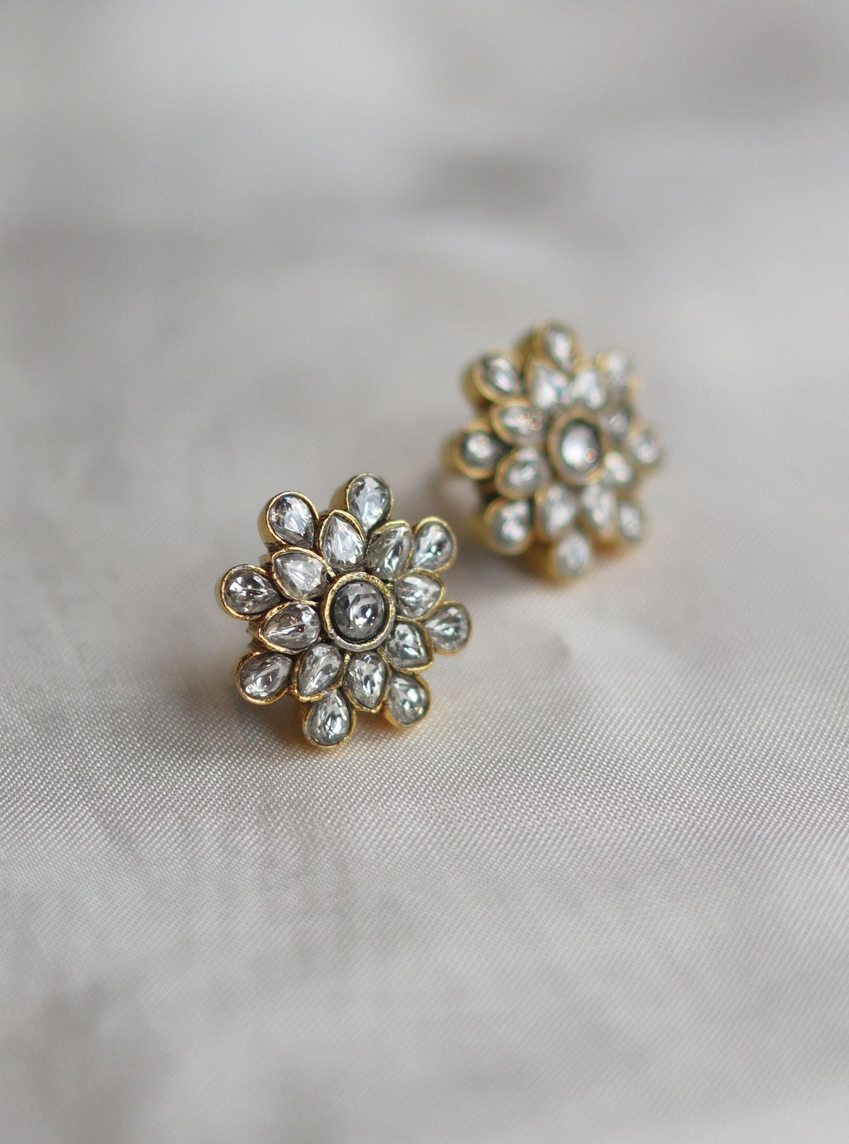 Pure Silver Ayla Gold Studs